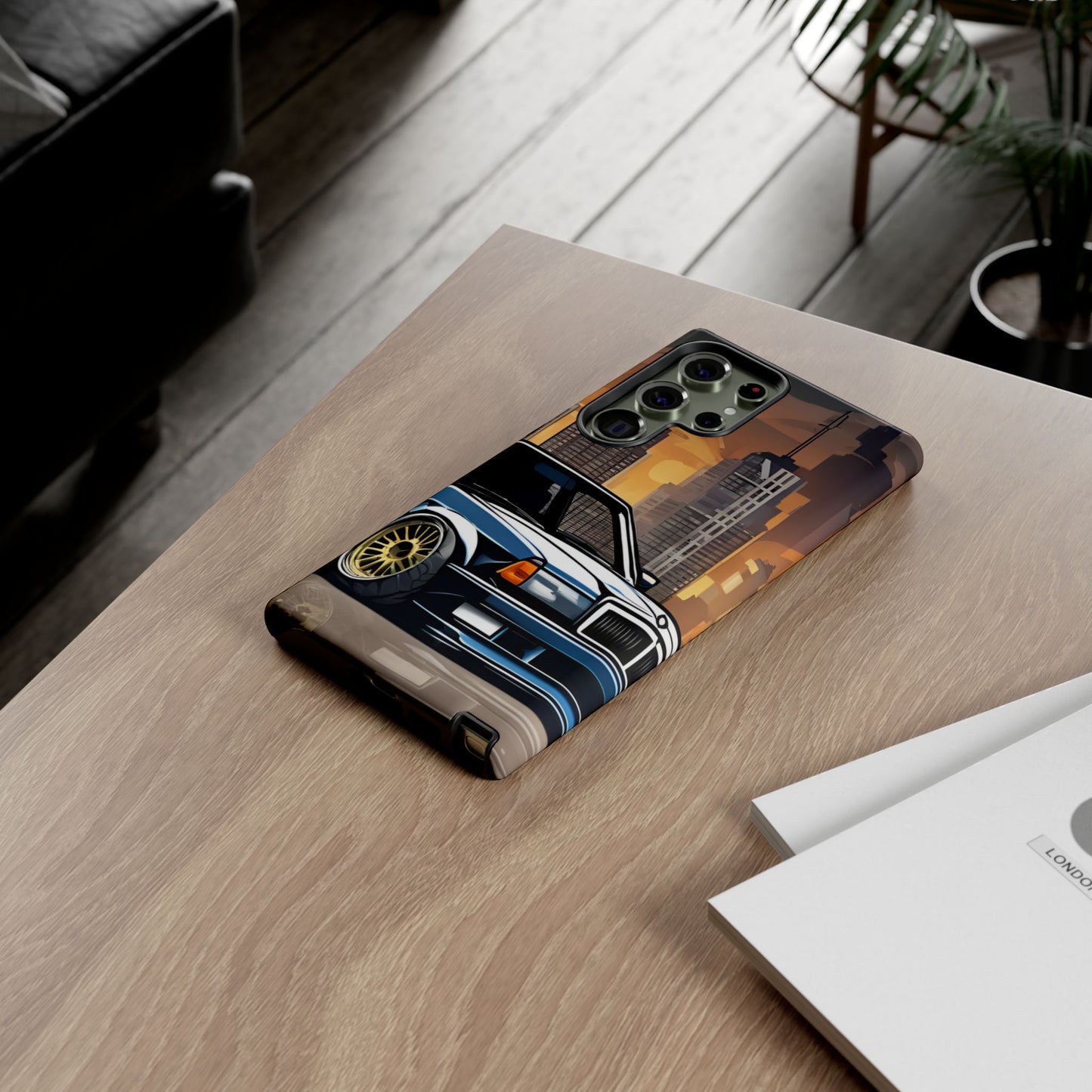 Mercedes Benz 190e Evo-Dual Layer Ultra Tough Phone Case Samsung Galaxy S23 Ultra Glossy Printify by The Night Shift Automotive Apparel
