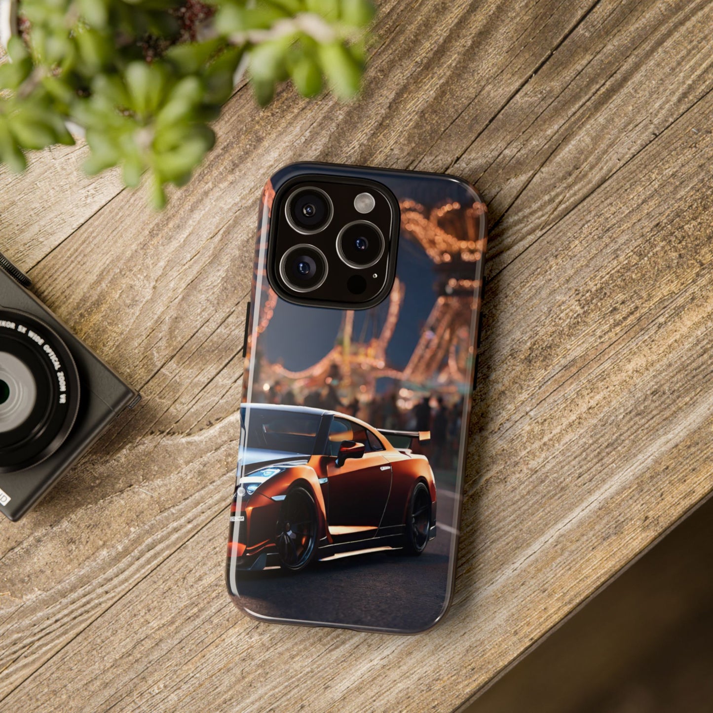 Nissan GTR R35-Dual Layer Ultra Tough Phone Case iPhone 16 Pro Glossy Printify by The Night Shift Automotive Apparel