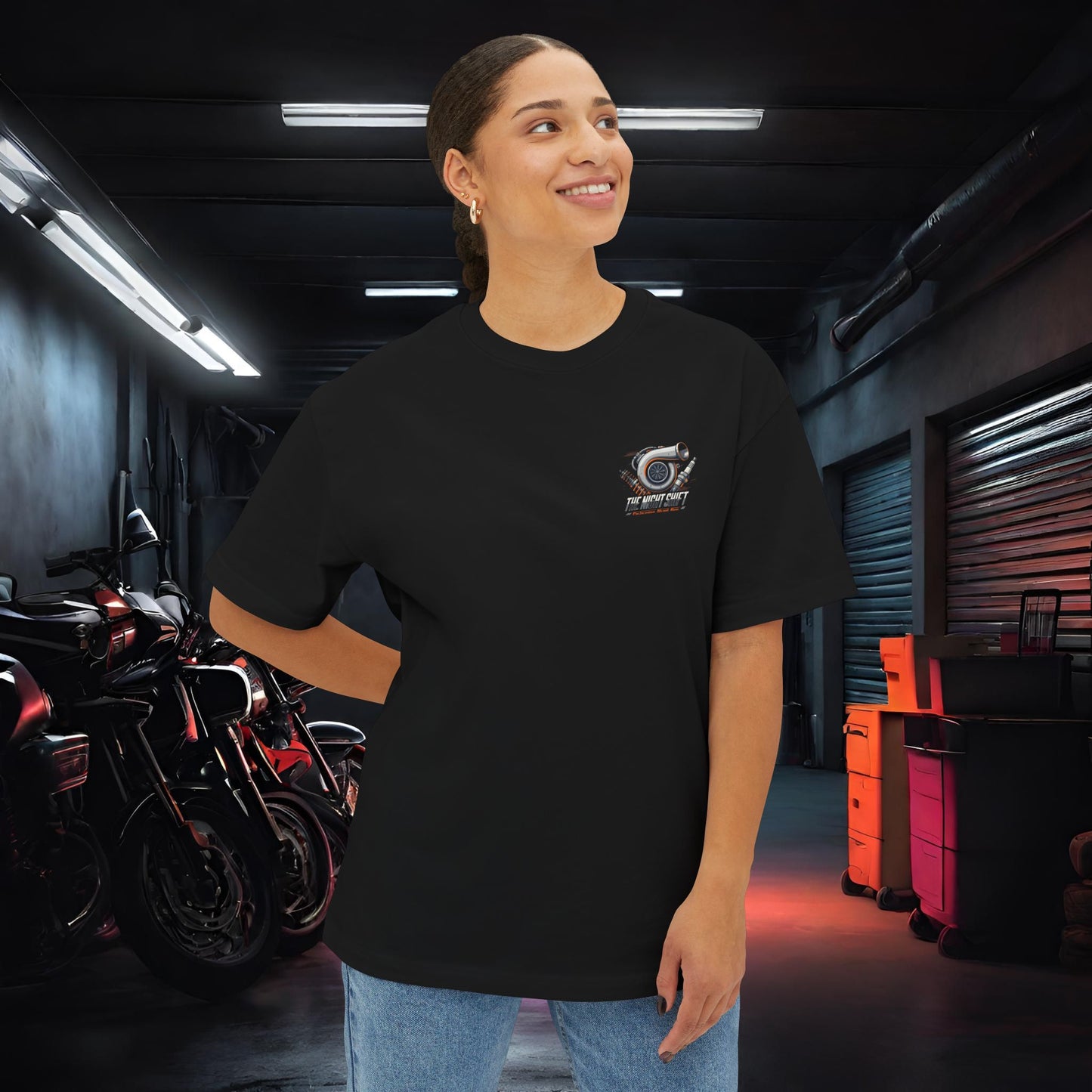 The Night Shift Essentials-Ultra Soft, Premium Unisex Oversized Boxy Tee Printify by The Night Shift Automotive Apparel