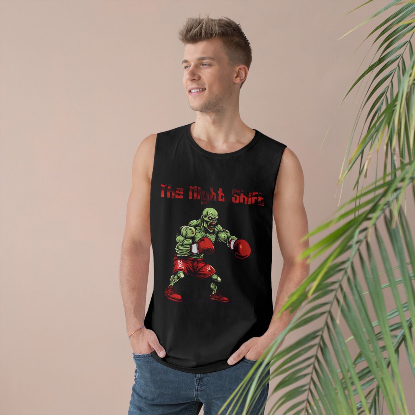 Zombie Heavy Weight Boxing Champion - Premium Unisex Barnard Tank Top Printify by The Night Shift Automotive Apparel