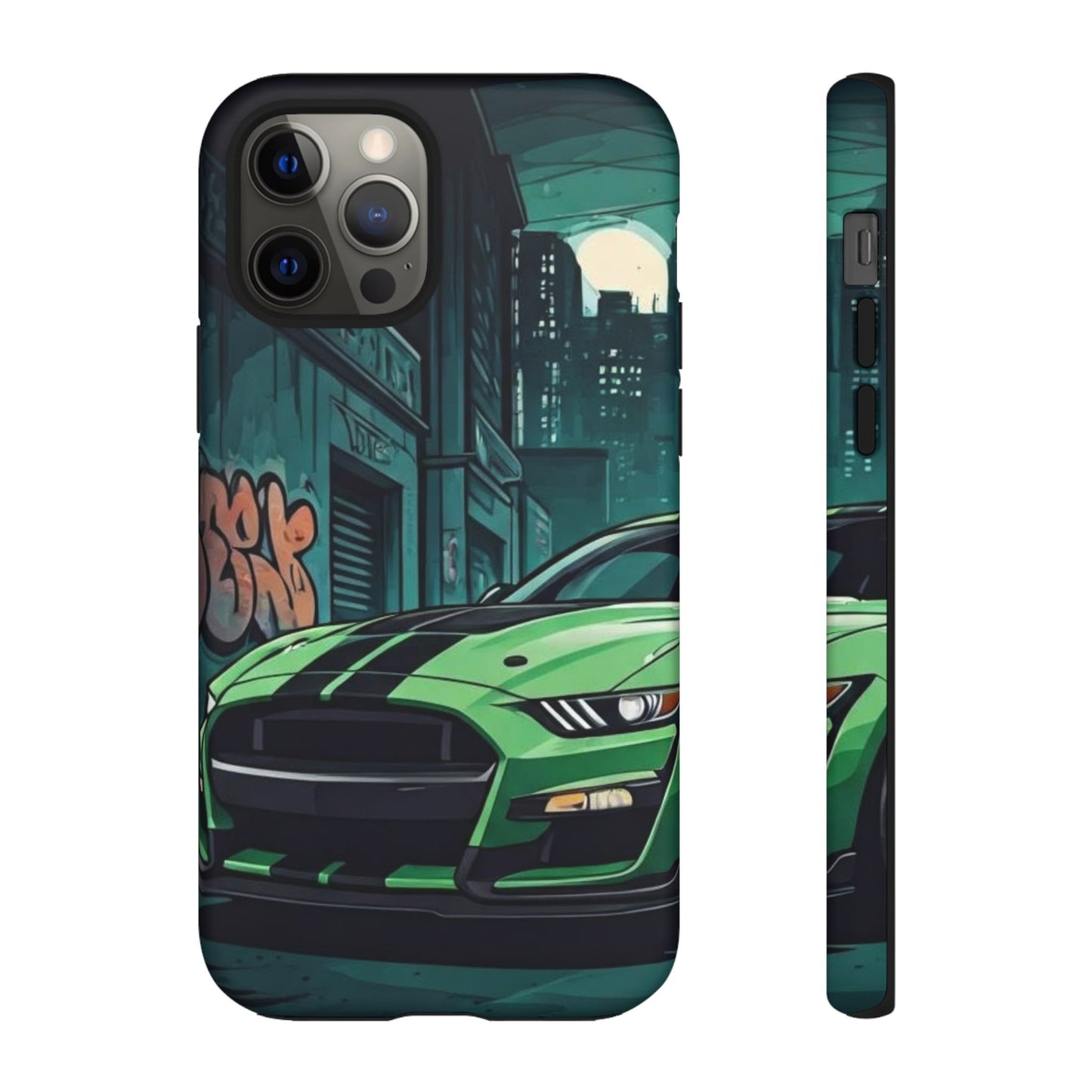 Ford Mustang Shelby GT500 Street Life-Dual Layer Ultra Tough Phone Case iPhone 12 Pro Matte Printify by The Night Shift Automotive Apparel
