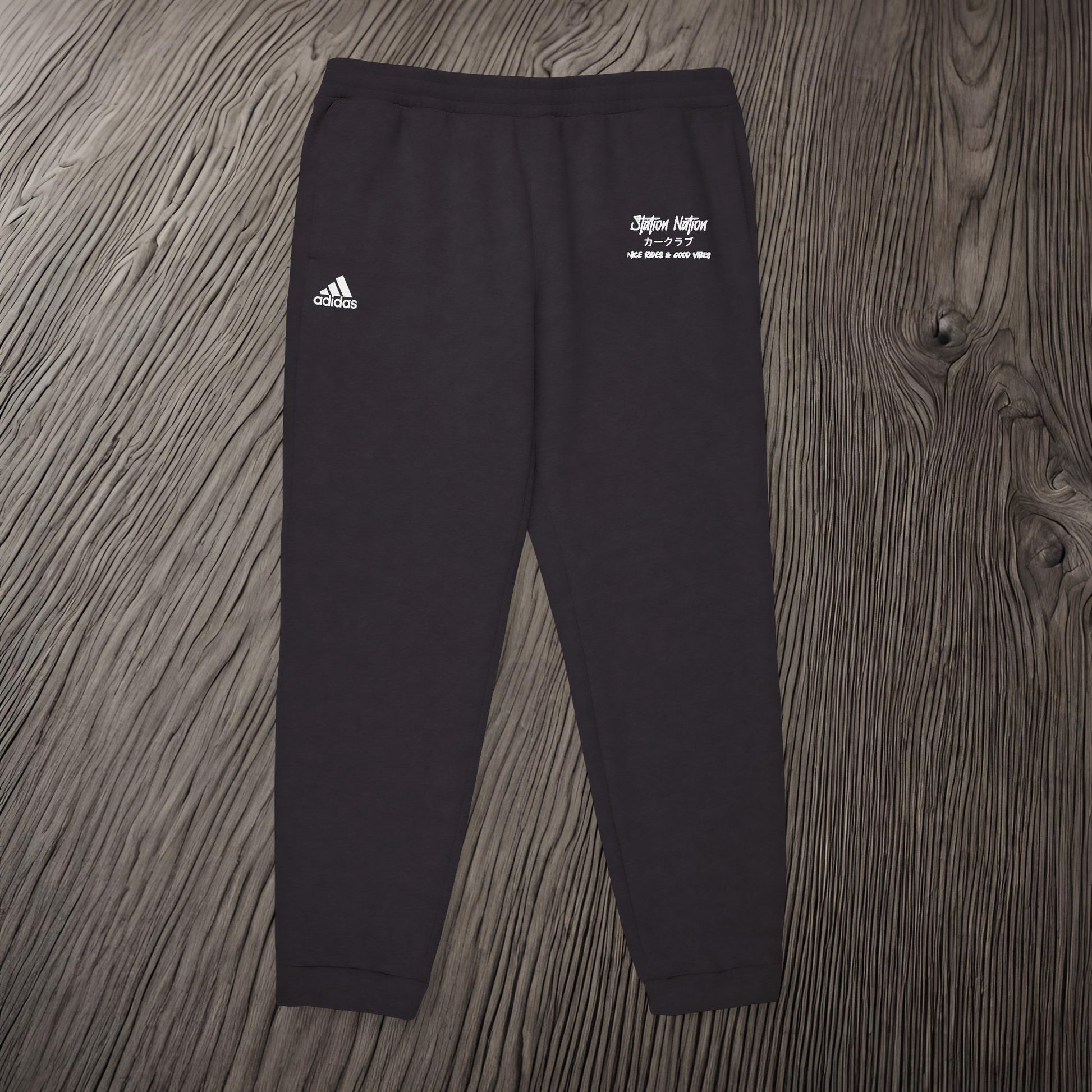 Station Nation-Adidas Unisex Fleece Joggers Printify by The Night Shift Automotive Apparel