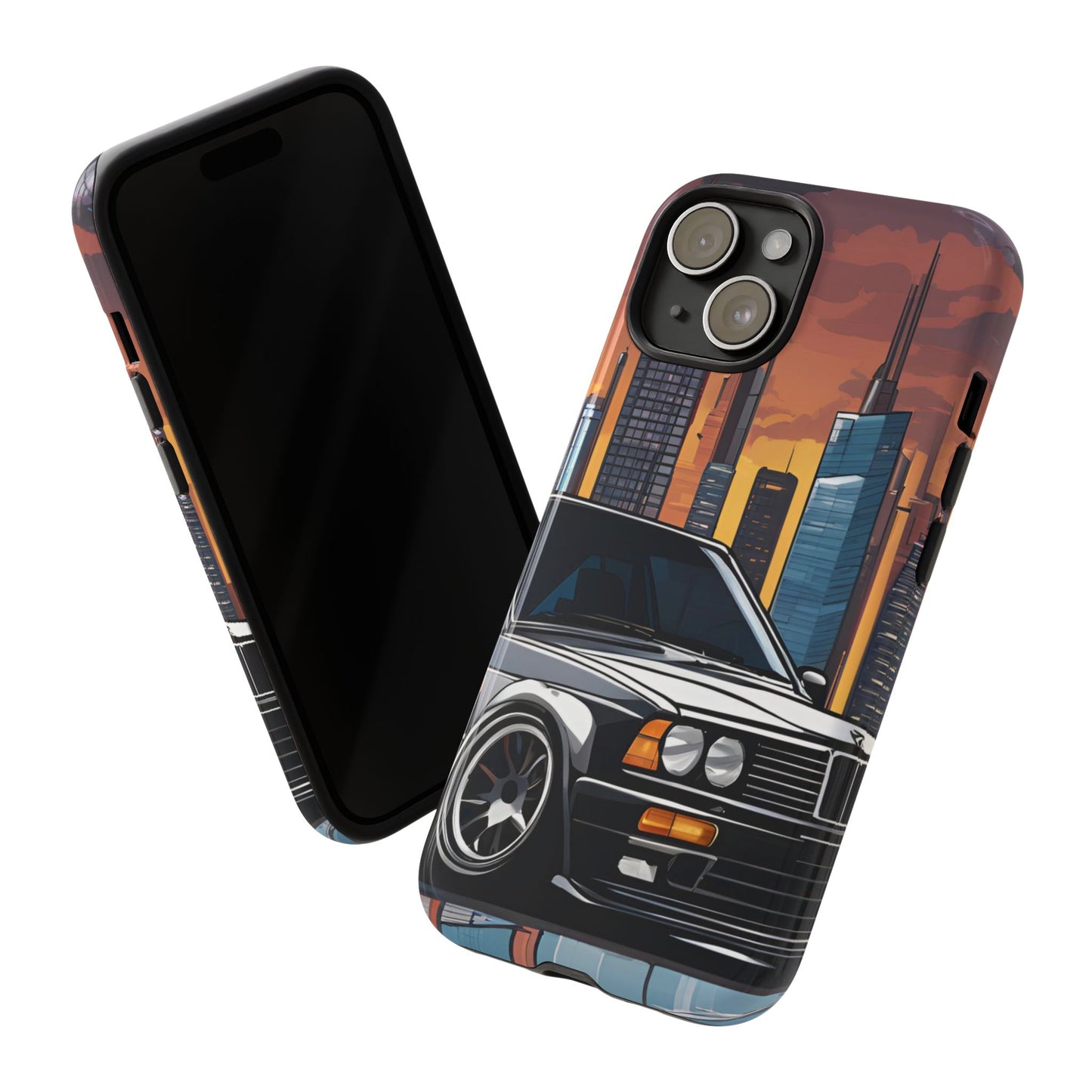 BMW E30 M3-Dual Layer Ultra Tough Phone Case Printify by The Night Shift Automotive Apparel
