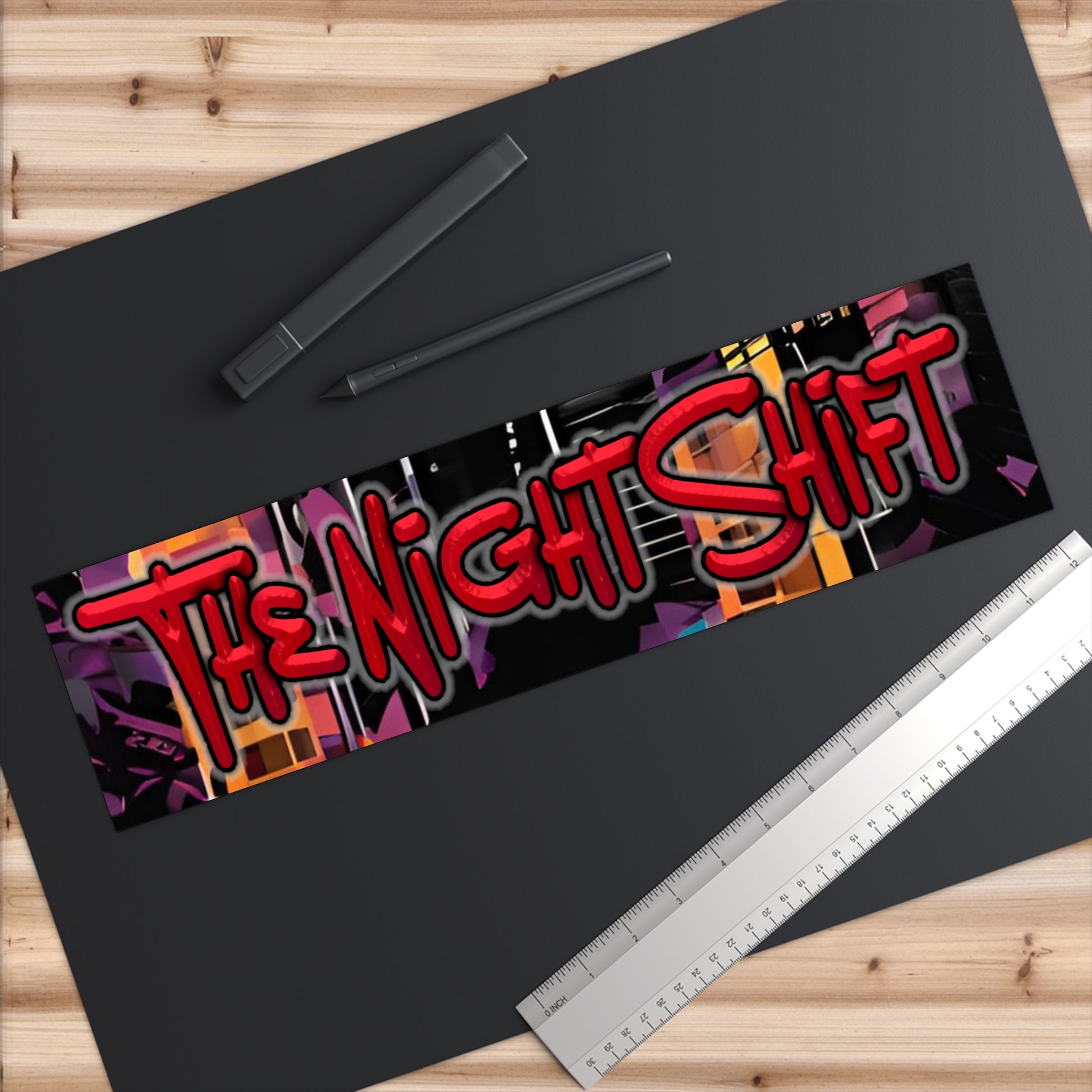 The Night Shift-Bumper Sticker 15" × 3.75" Rectangle White Printify by The Night Shift Automotive Apparel