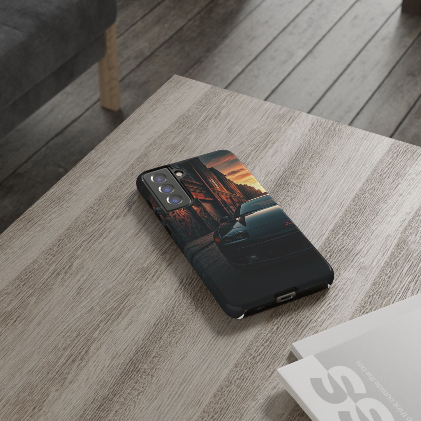 Mitsubishi 3000GT VR4 Street Life-Dual Layer Ultra Tough Phone Case Samsung Galaxy S21 FE Glossy Printify by The Night Shift Automotive Apparel