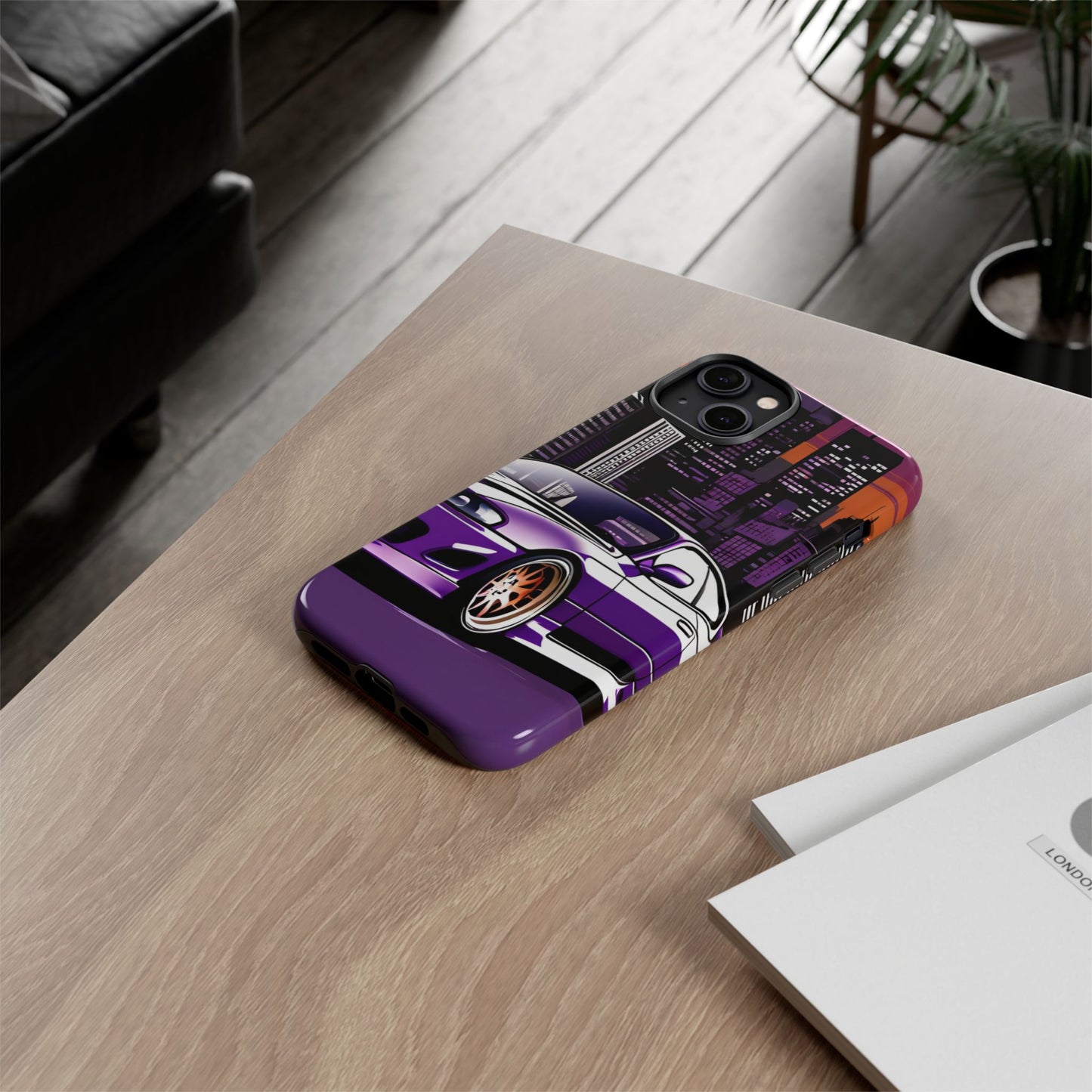 Nissan 240sx S15-Dual Layer Ultra Tough Phone Case iPhone 14 Plus Glossy Printify by The Night Shift Automotive Apparel
