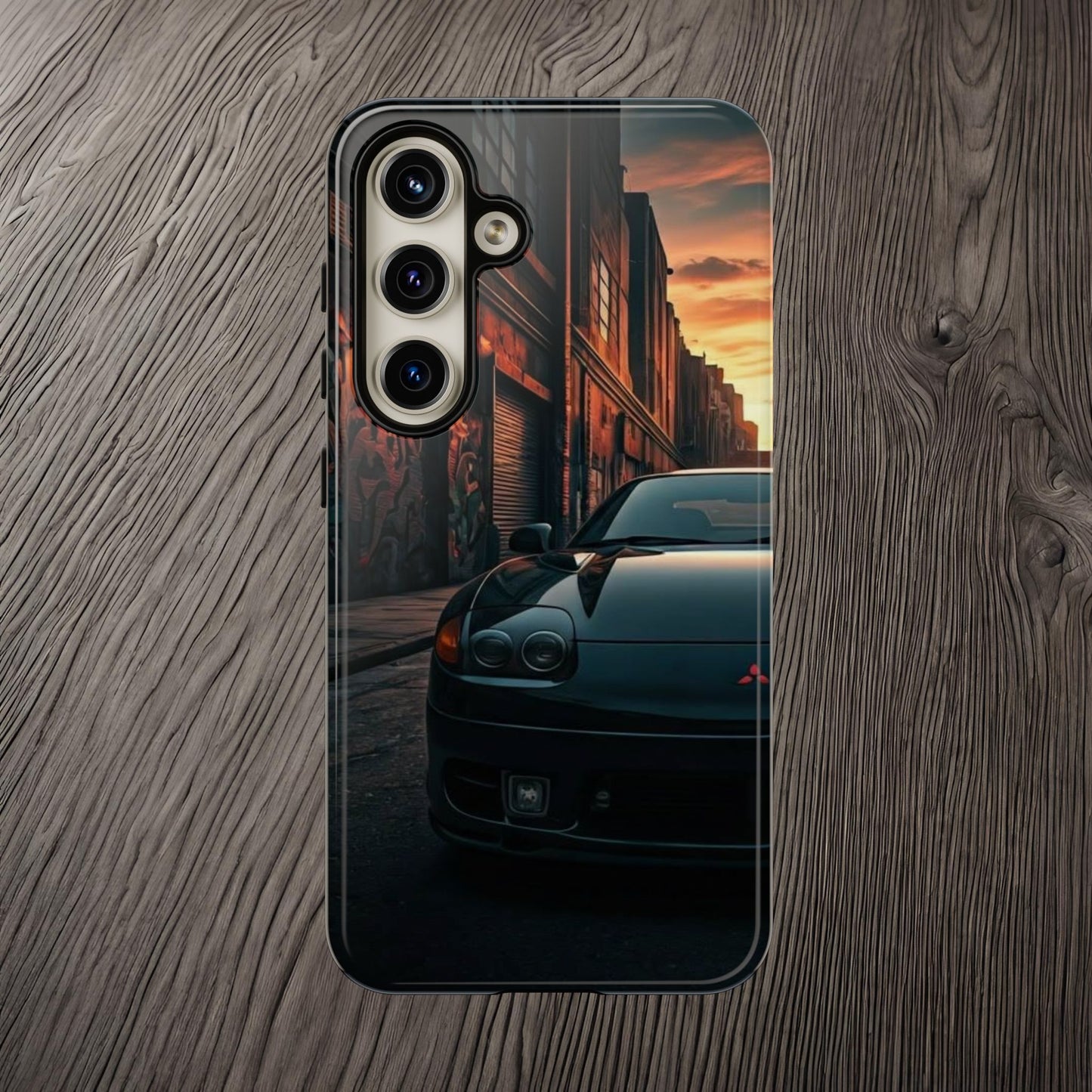 Mitsubishi 3000GT VR4 Street Life-Dual Layer Ultra Tough Phone Case Samsung Galaxy S24 Glossy Printify by The Night Shift Automotive Apparel