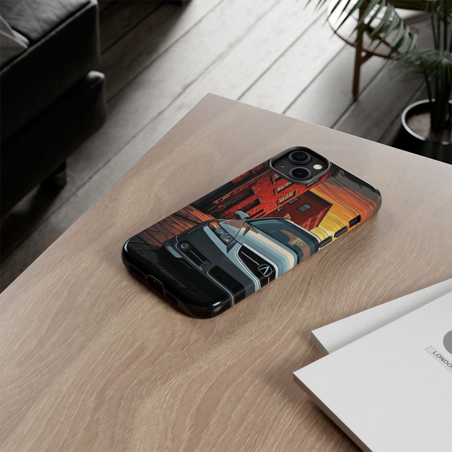 Acura TL Street Life-Dual Layer Ultra Tough Phone Case iPhone 14 Plus Glossy Printify by The Night Shift Automotive Apparel