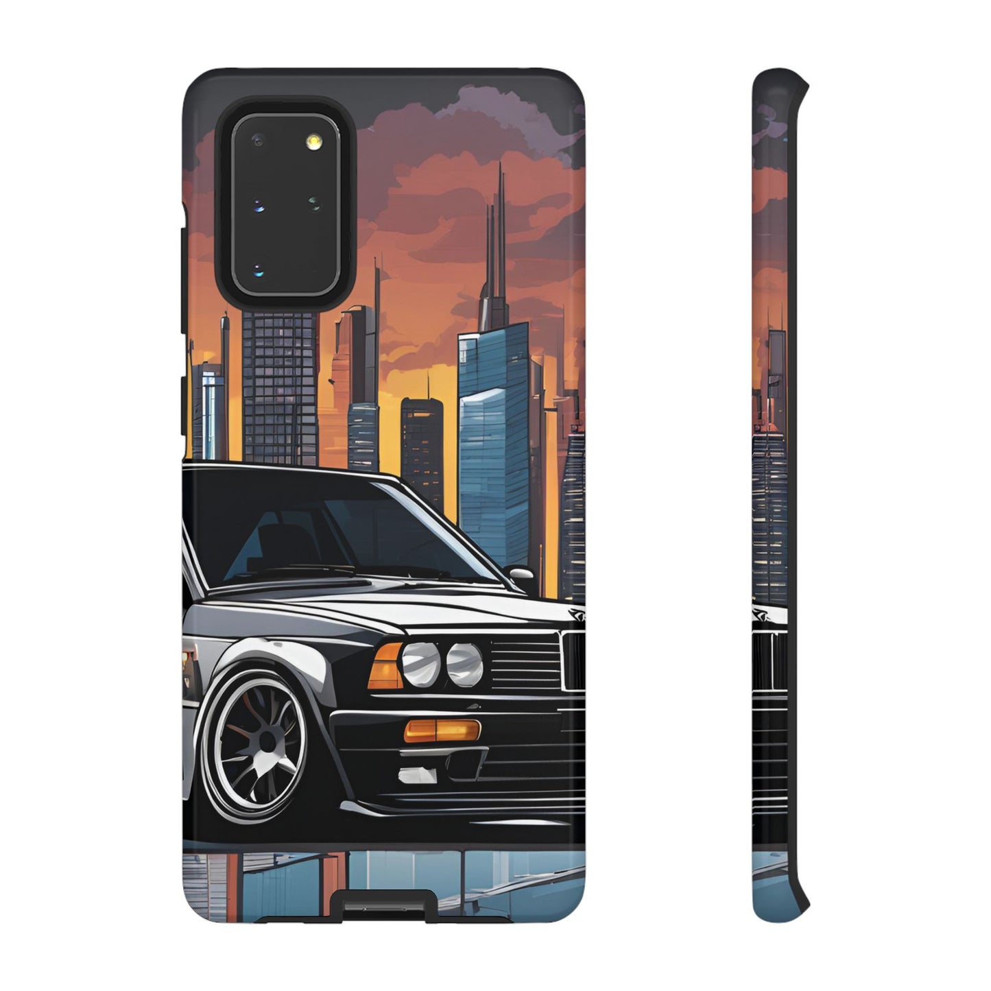 BMW E30 M3-Dual Layer Ultra Tough Phone Case Samsung Galaxy S20+ Glossy Printify by The Night Shift Automotive Apparel