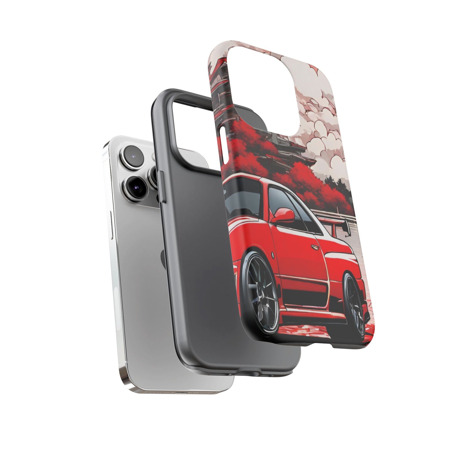 Nissan Skyline R34-Dual Layer Ultra Tough Phone Case Printify by The Night Shift Automotive Apparel