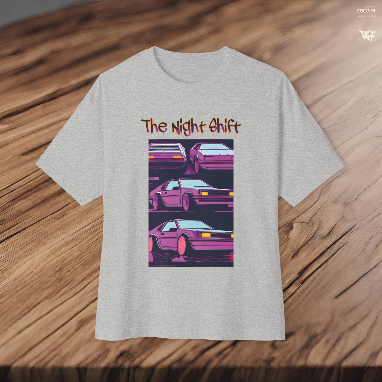 Time Warp-Premium, Ultra Soft Synthwave Unisex Oversized Boxy Tee Printify by The Night Shift Automotive Apparel