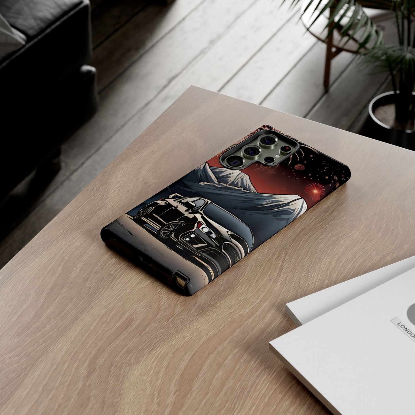 Subaru WRX/STI Fireworks-Dual Layer Ultra Tough Phone Case Samsung Galaxy S23 Ultra Glossy Printify by The Night Shift Automotive Apparel