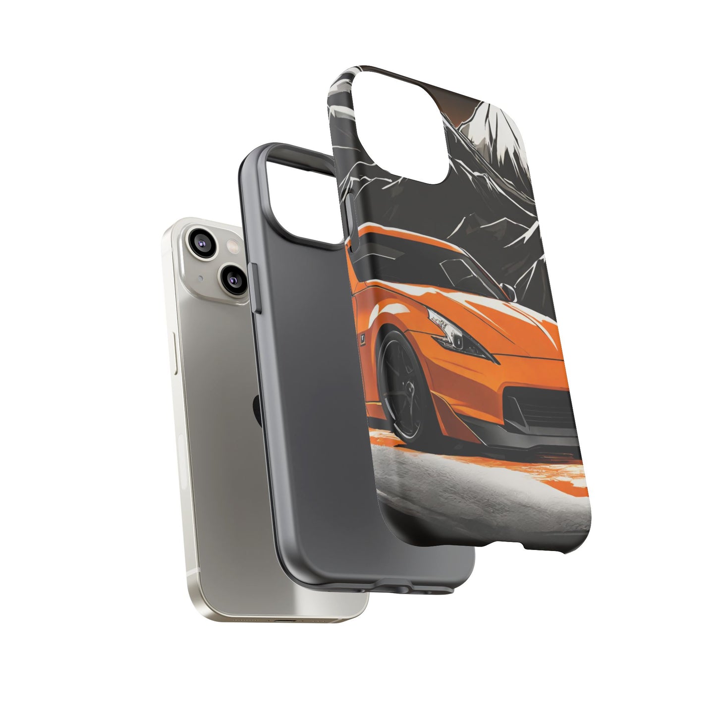 Nissan 370Z Mt Fuji-Dual Layer Ultra Tough Phone Case Printify by The Night Shift Automotive Apparel
