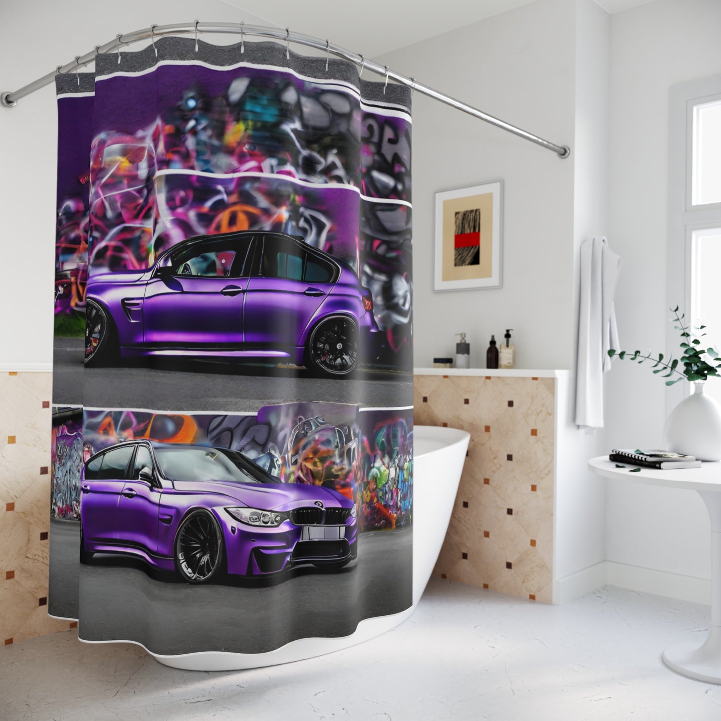 Shower Curtains Printify by The Night Shift Automotive Apparel