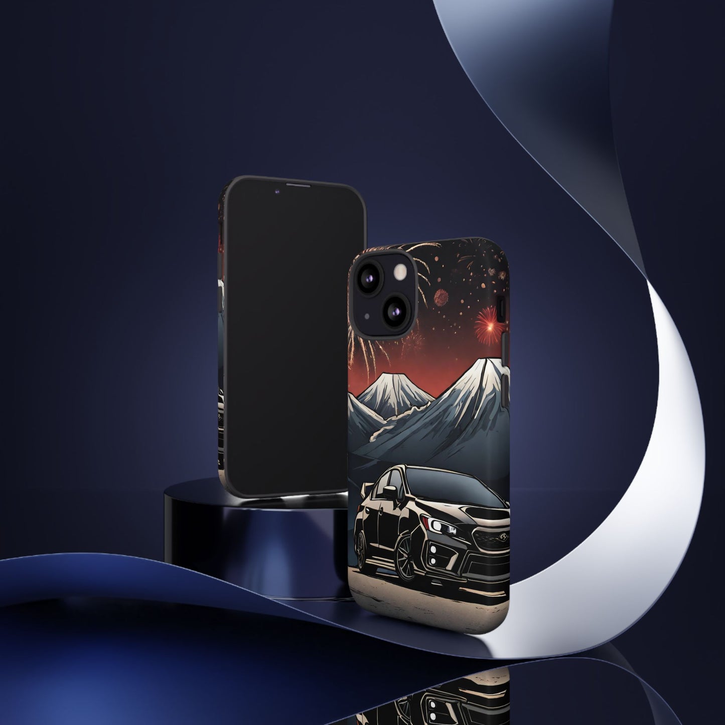 Subaru WRX/STI Fireworks-Dual Layer Ultra Tough Phone Case iPhone 13 Mini Matte Printify by The Night Shift Automotive Apparel