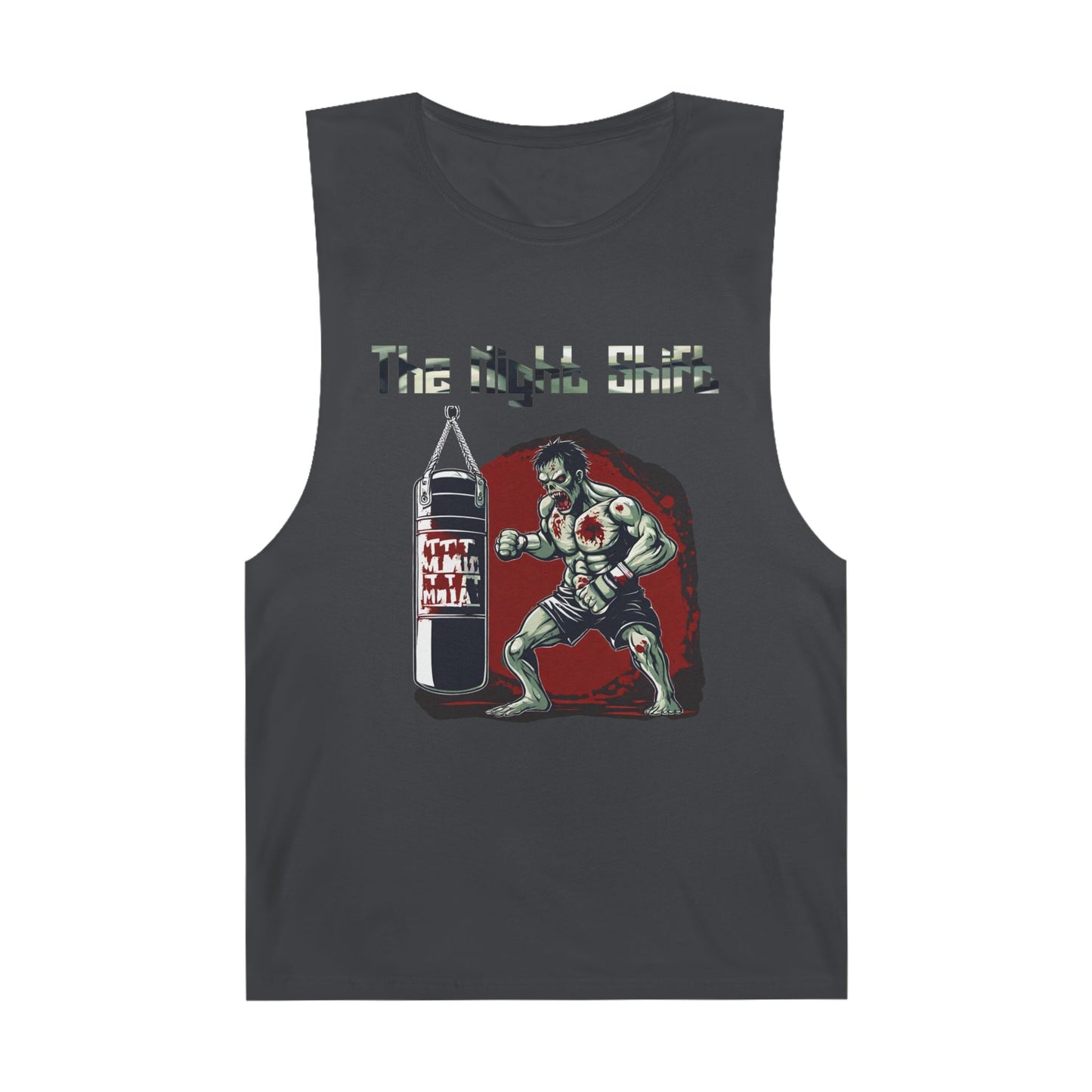 Zombie Fighting Champion - Premium Unisex Barnard Tank Top Coal Printify by The Night Shift Automotive Apparel
