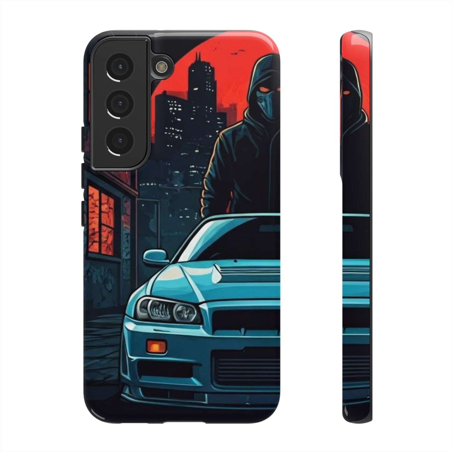 Nissan Skyline R34 Street Life-Dual Layer Ultra Tough Phone Case Printify by The Night Shift Automotive Apparel