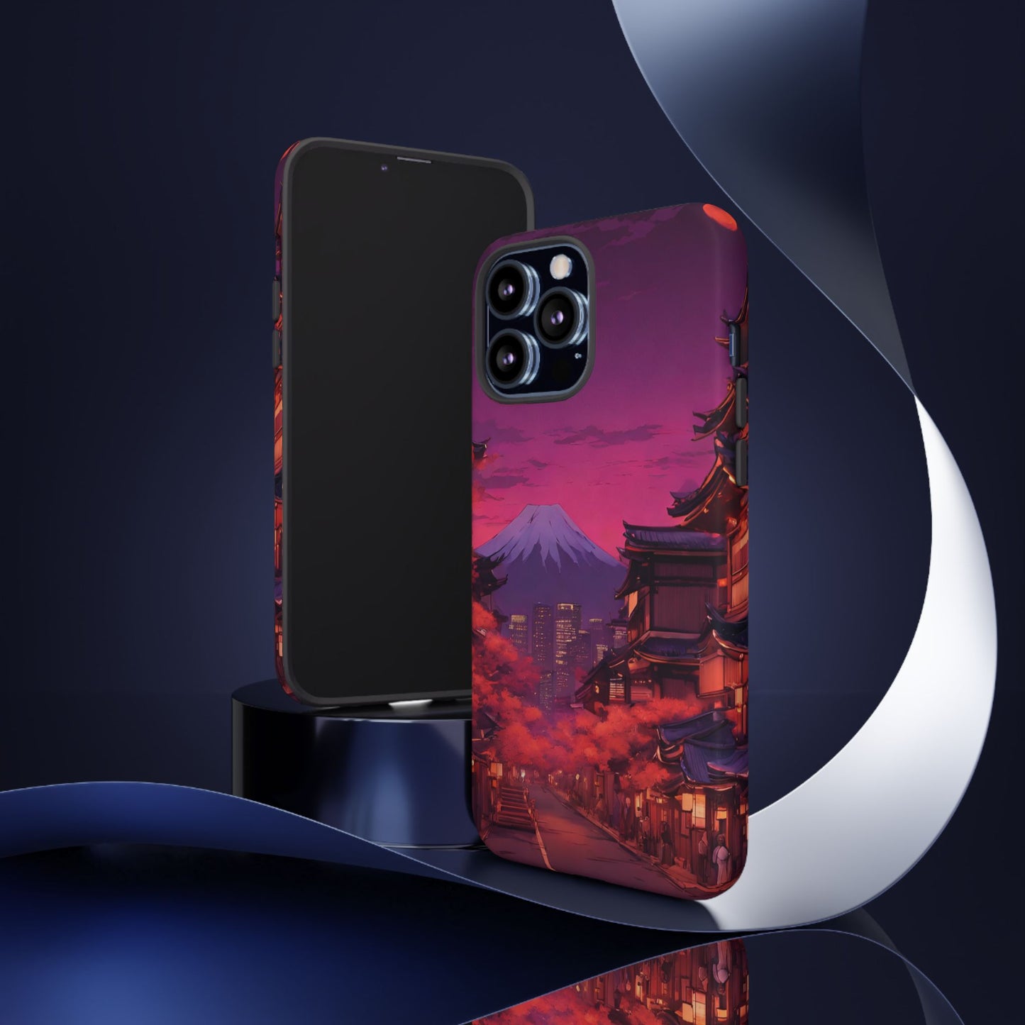 Traditional Japanese Village Countryside-Dual Layer Ultra Tough Phone Case iPhone 13 Pro Max Matte Printify by The Night Shift Automotive Apparel