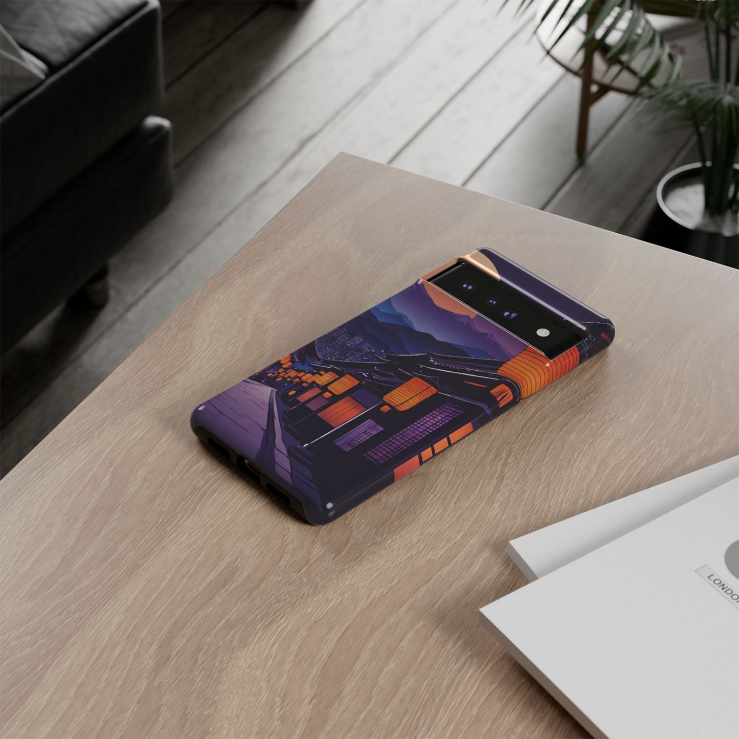 Traditional Japanese Village Countryside-Dual Layer Ultra Tough Phone Case Google Pixel 6 Pro Glossy Printify by The Night Shift Automotive Apparel