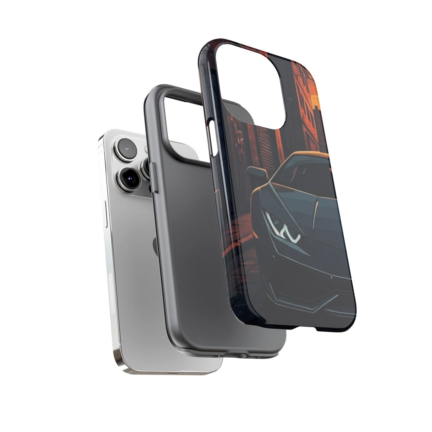 Lamborghini Huracan Street Life-Dual Layer Ultra Tough Phone Case Printify by The Night Shift Automotive Apparel