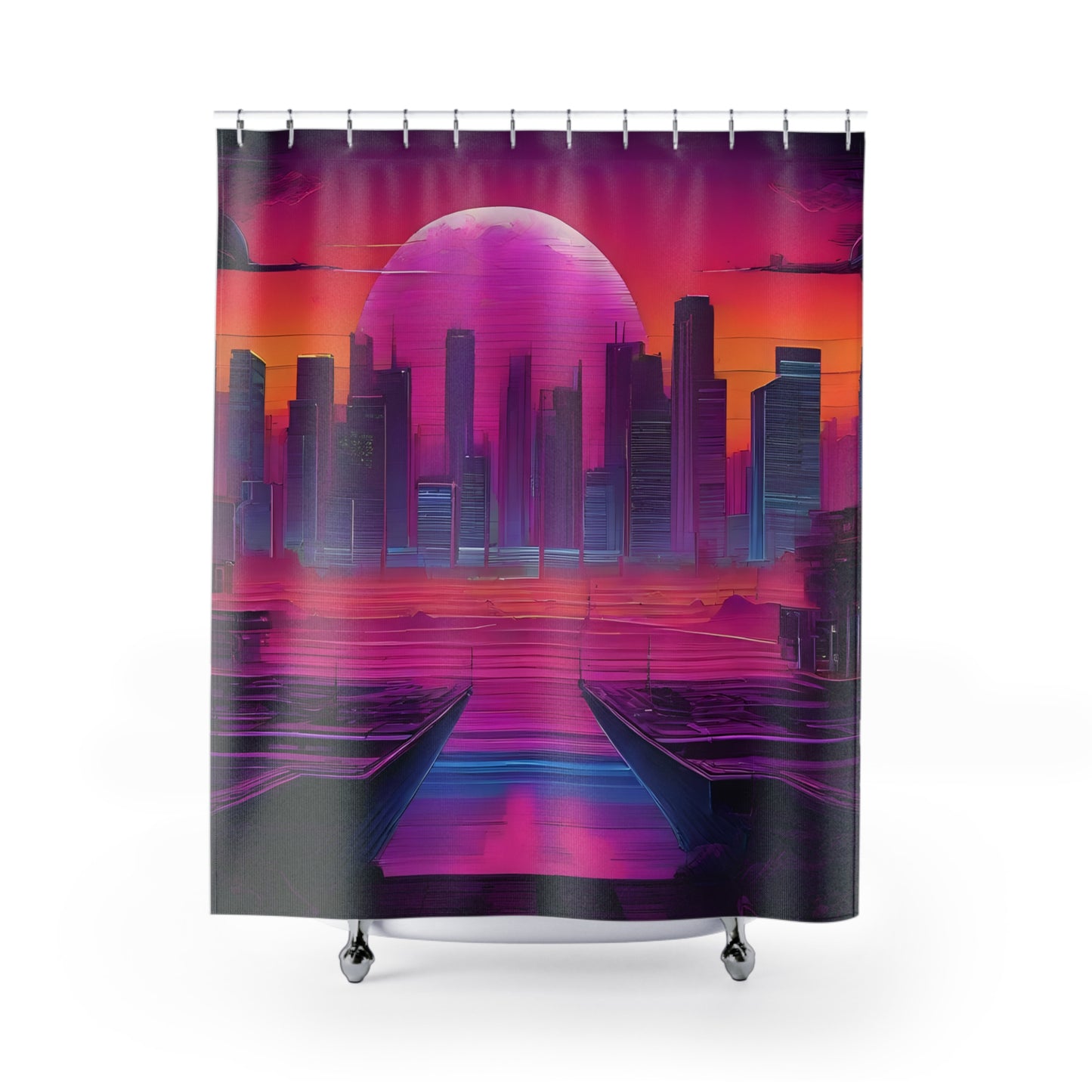 Shower Curtains 71" × 74" Printify by The Night Shift Automotive Apparel