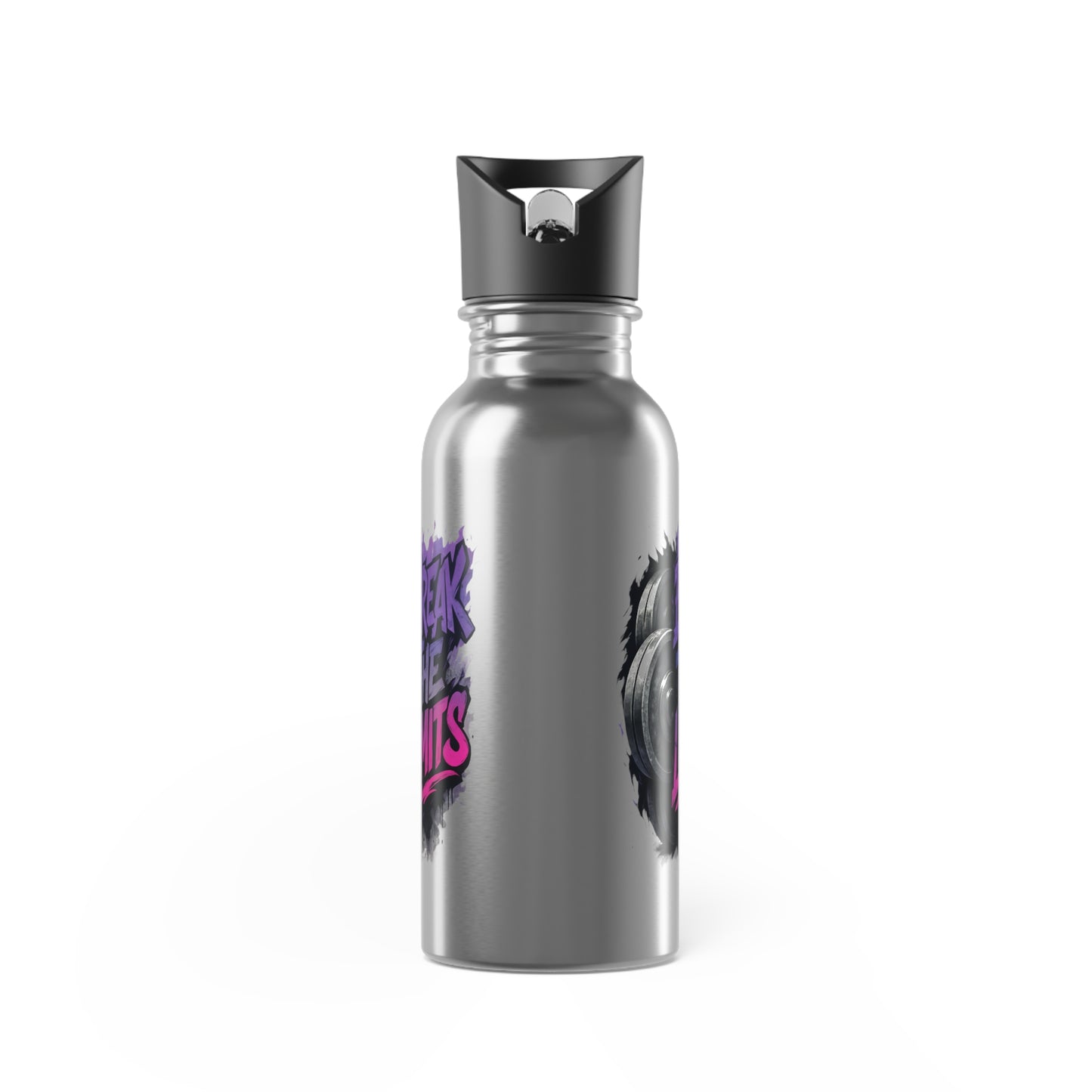 Stainless Steel Water Bottle With Straw, 20oz Printify by The Night Shift Automotive Apparel