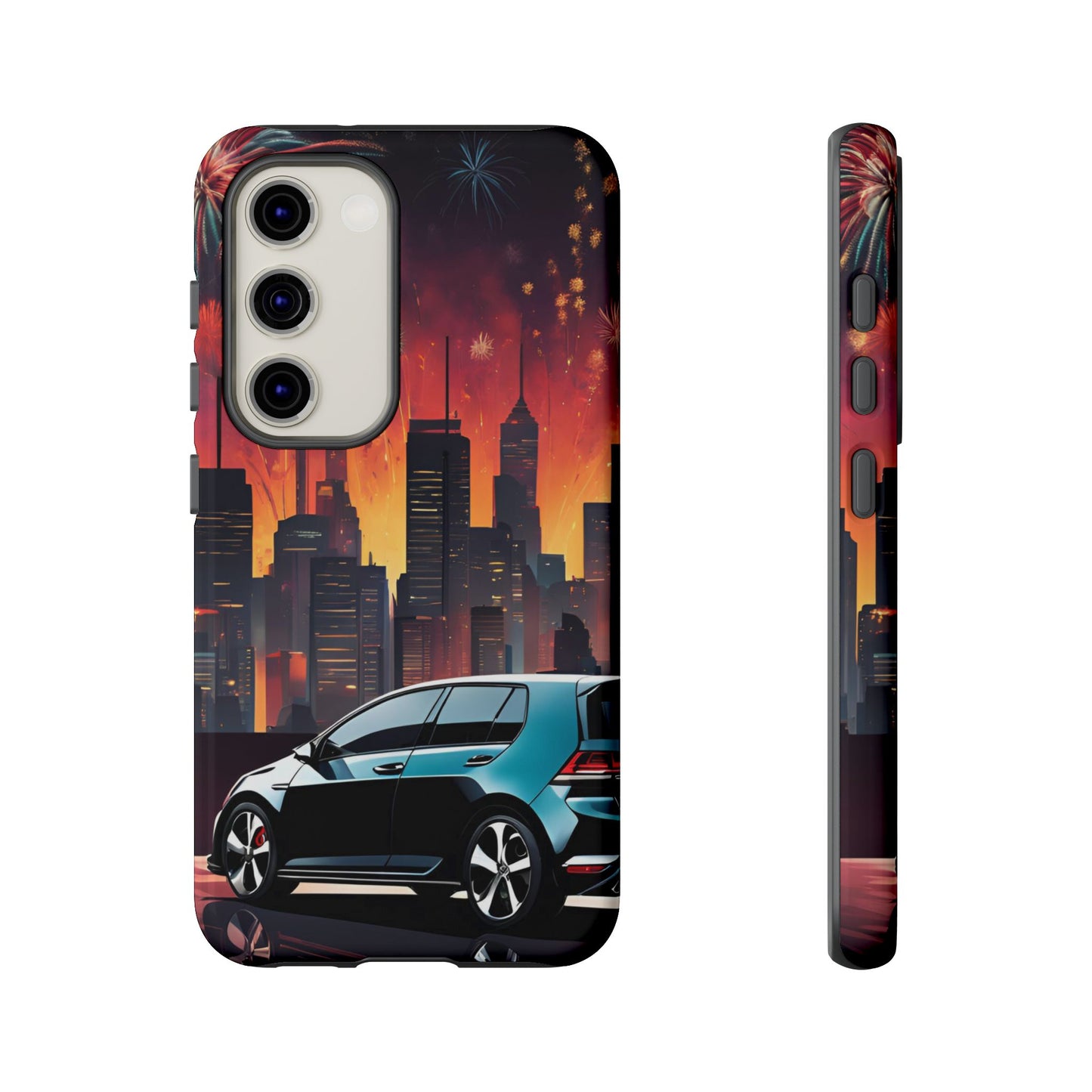Volkswagon Golf GTI Fireworks-Dual Layer Ultra Tough Phone Case Printify by The Night Shift Automotive Apparel