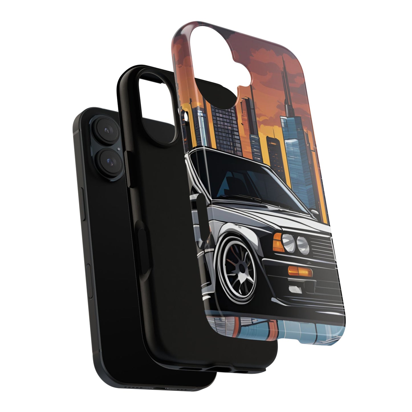 BMW E30 M3-Dual Layer Ultra Tough Phone Case Printify by The Night Shift Automotive Apparel