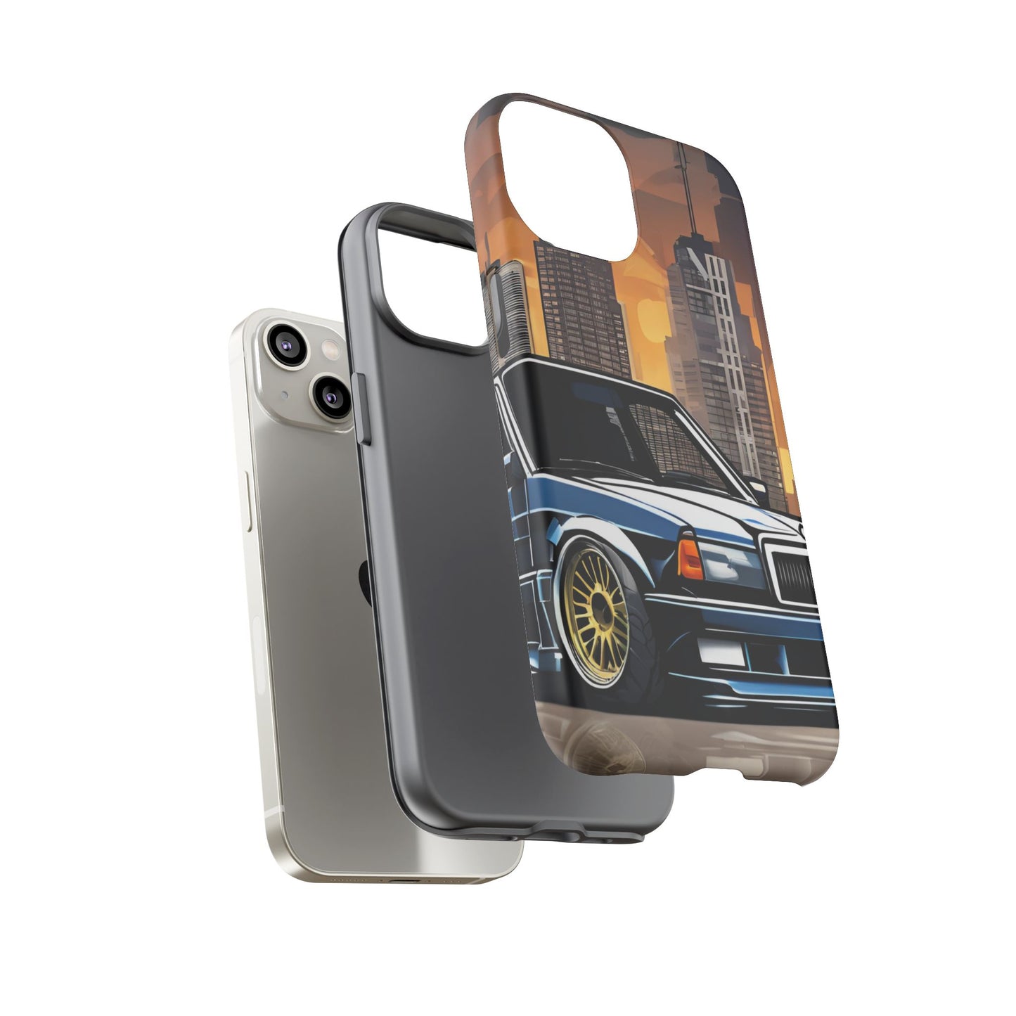 Mercedes Benz 190e Evo-Dual Layer Ultra Tough Phone Case Printify by The Night Shift Automotive Apparel