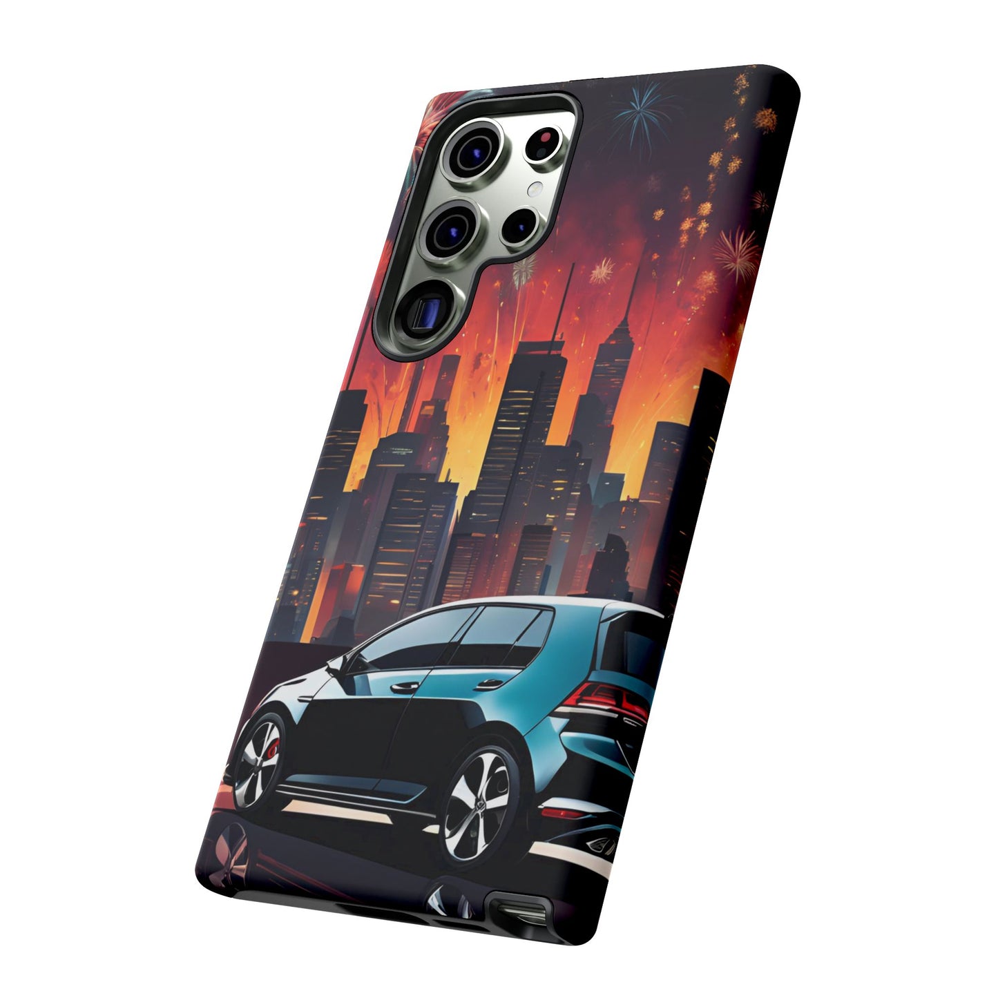 Volkswagon Golf GTI Fireworks-Dual Layer Ultra Tough Phone Case Printify by The Night Shift Automotive Apparel