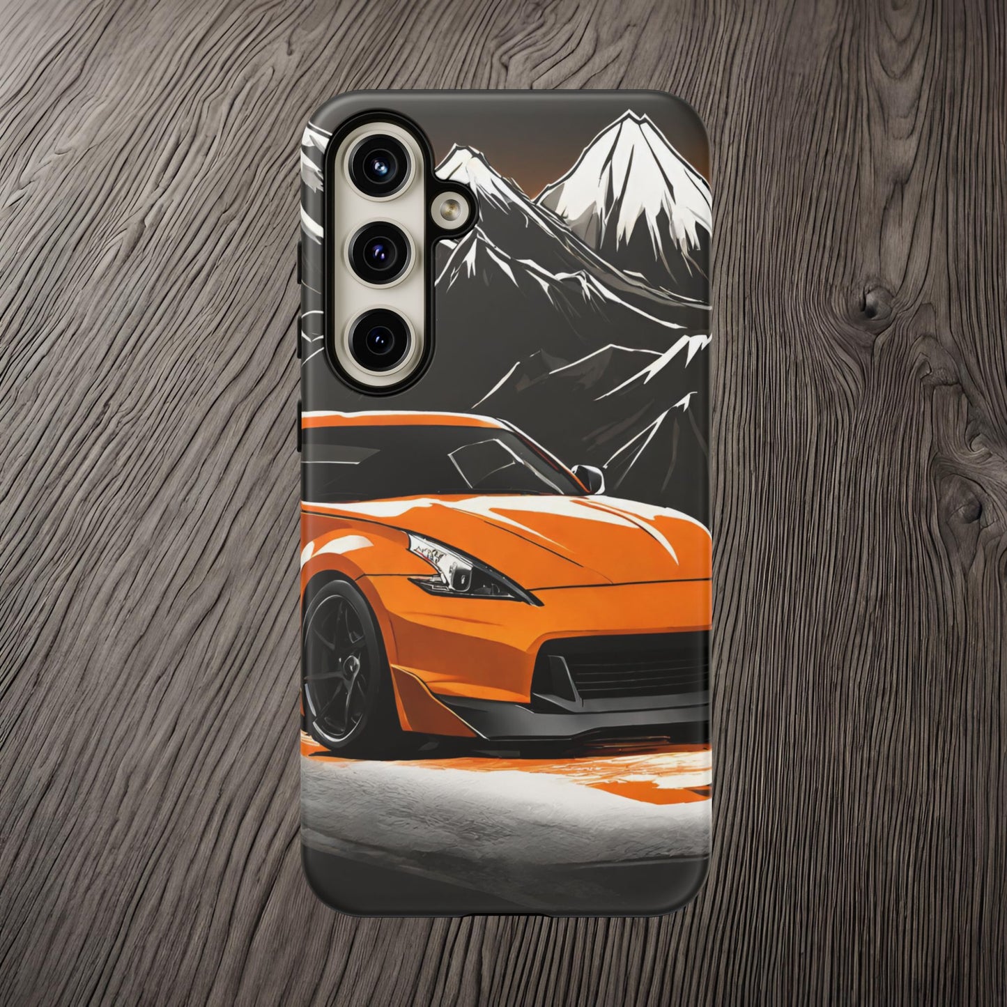 Nissan 370Z Mt Fuji-Dual Layer Ultra Tough Phone Case Samsung Galaxy S24 Plus Matte Printify by The Night Shift Automotive Apparel