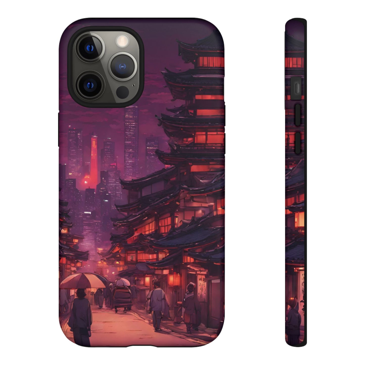Traditional Japanese Village Countryside-Dual Layer Ultra Tough Phone Case iPhone 12 Pro Max Matte Printify by The Night Shift Automotive Apparel