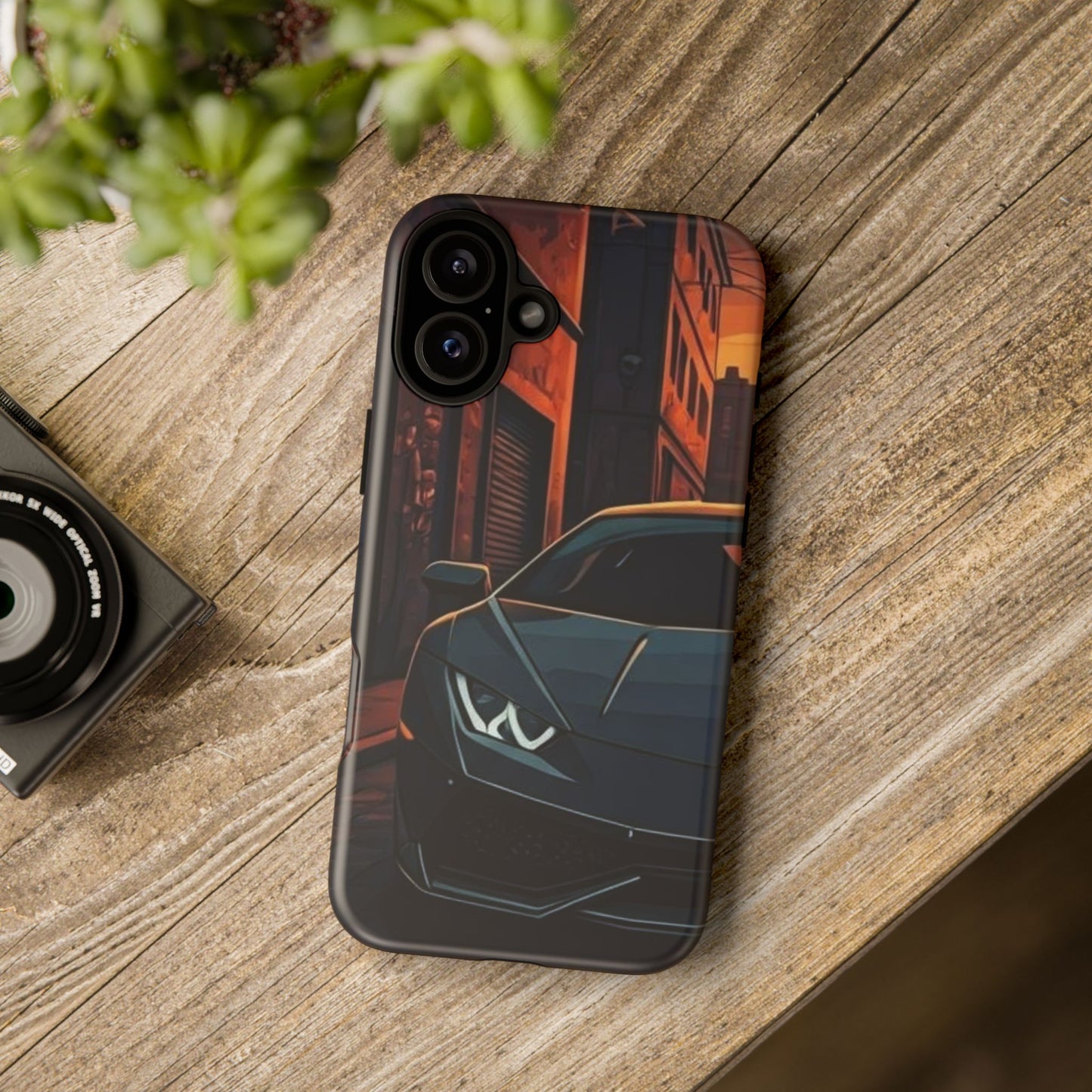 Lamborghini Huracan Street Life-Dual Layer Ultra Tough Phone Case iPhone 16 Plus Matte Printify by The Night Shift Automotive Apparel