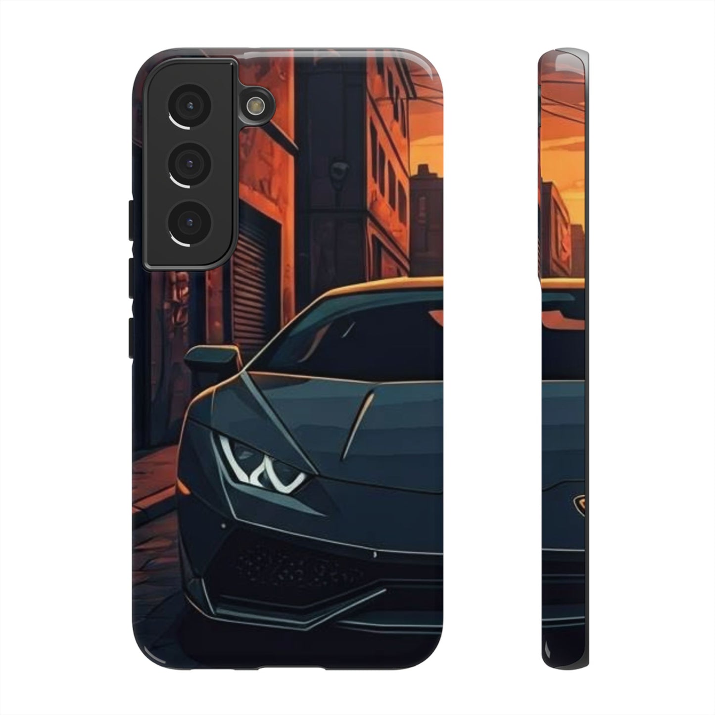 Lamborghini Huracan Street Life-Dual Layer Ultra Tough Phone Case Printify by The Night Shift Automotive Apparel