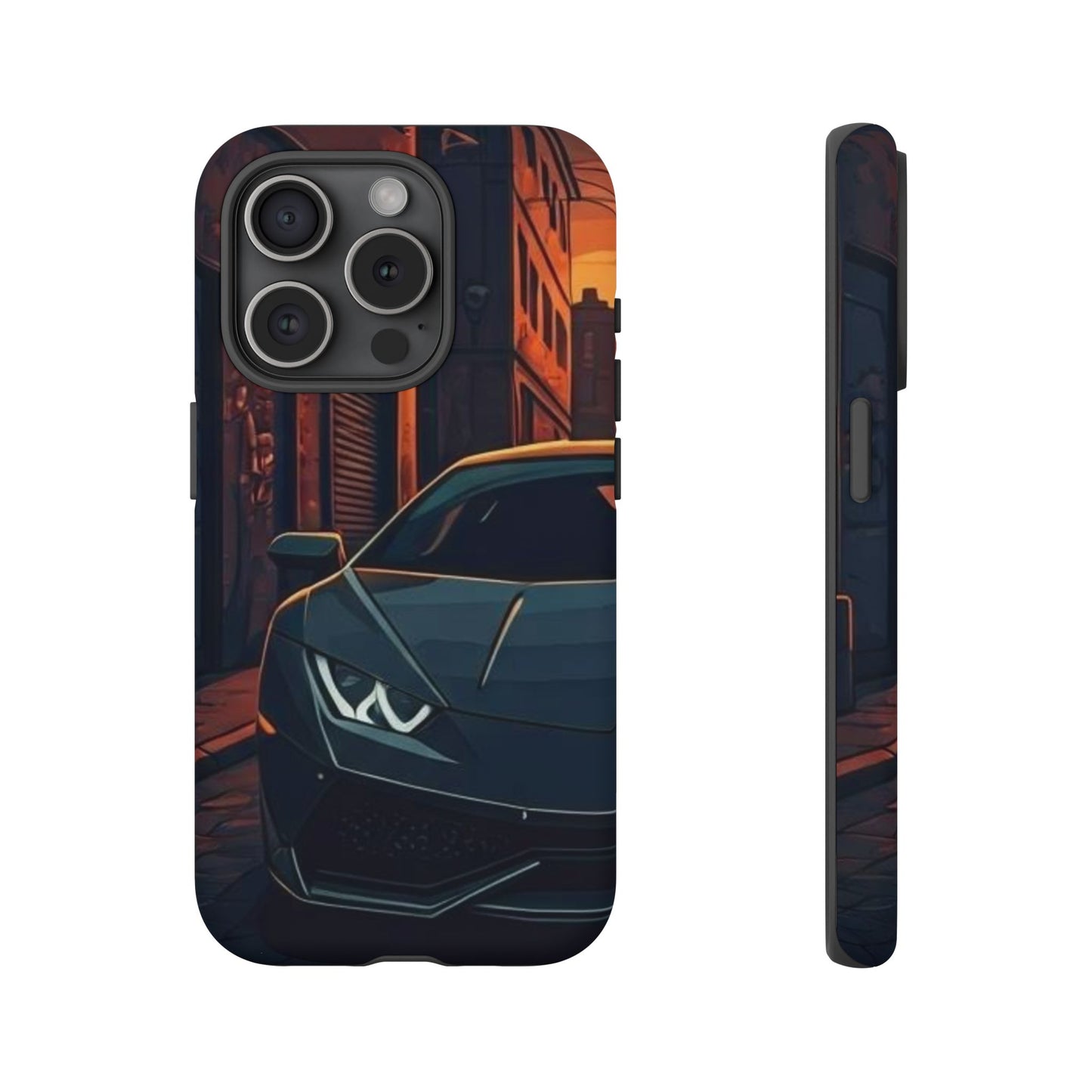 Lamborghini Huracan Street Life-Dual Layer Ultra Tough Phone Case Printify by The Night Shift Automotive Apparel