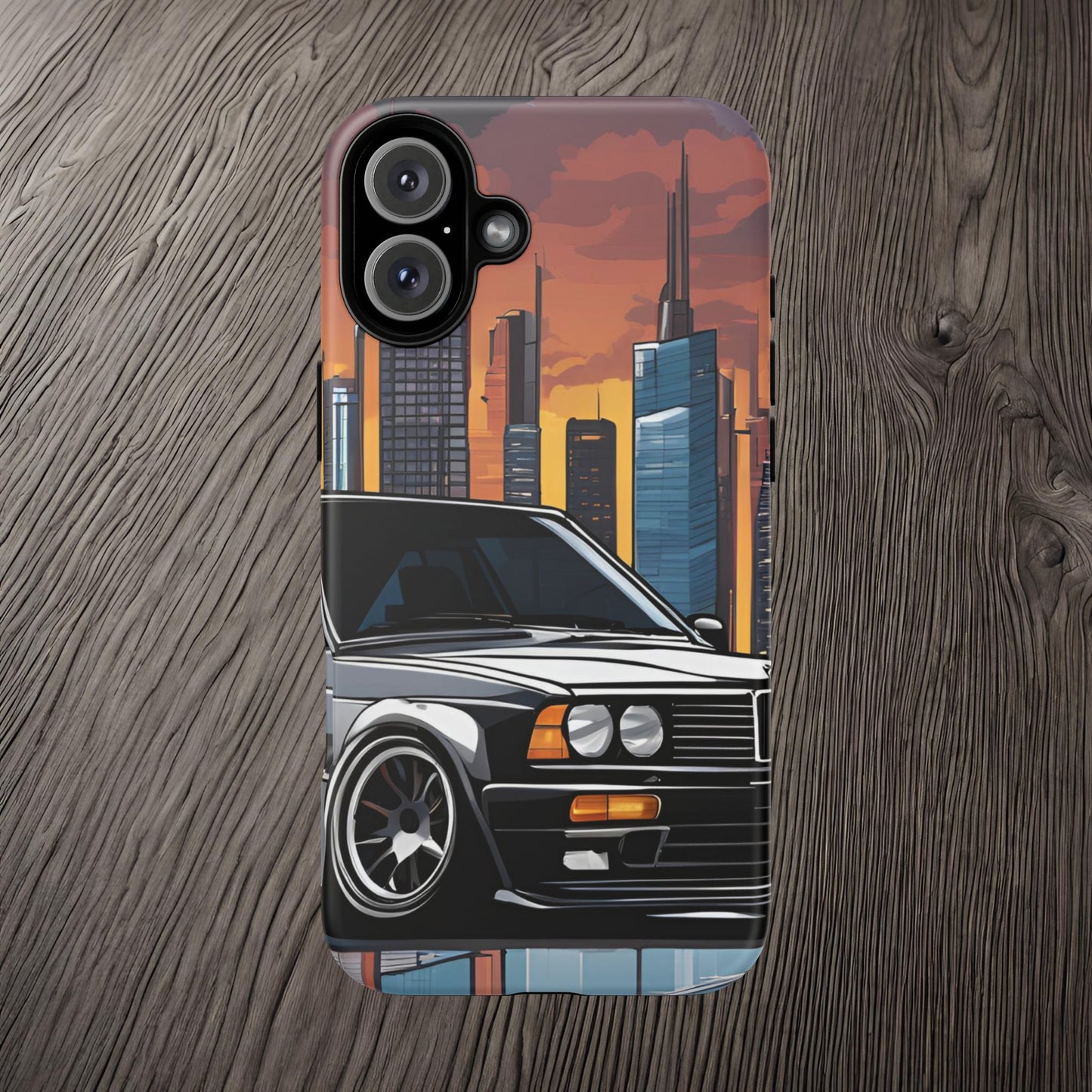 BMW E30 M3-Dual Layer Ultra Tough Phone Case Printify by The Night Shift Automotive Apparel
