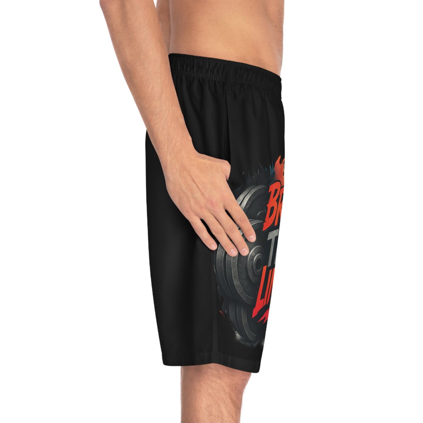 Break The Limits - Men's Relaxed Fit Board Shorts Printify by The Night Shift Automotive Apparel