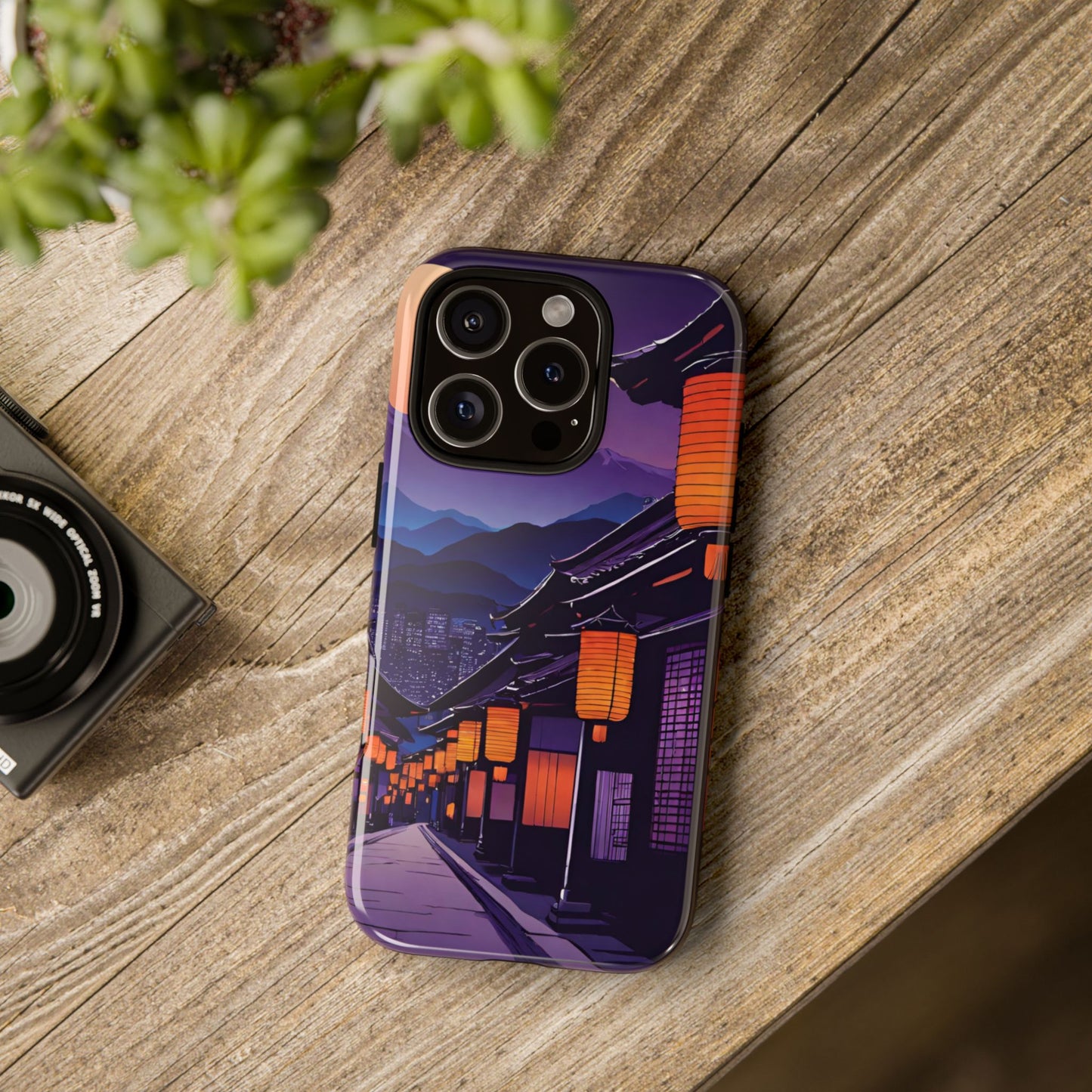 Traditional Japanese Village Countryside-Dual Layer Ultra Tough Phone Case iPhone 16 Pro Glossy Printify by The Night Shift Automotive Apparel