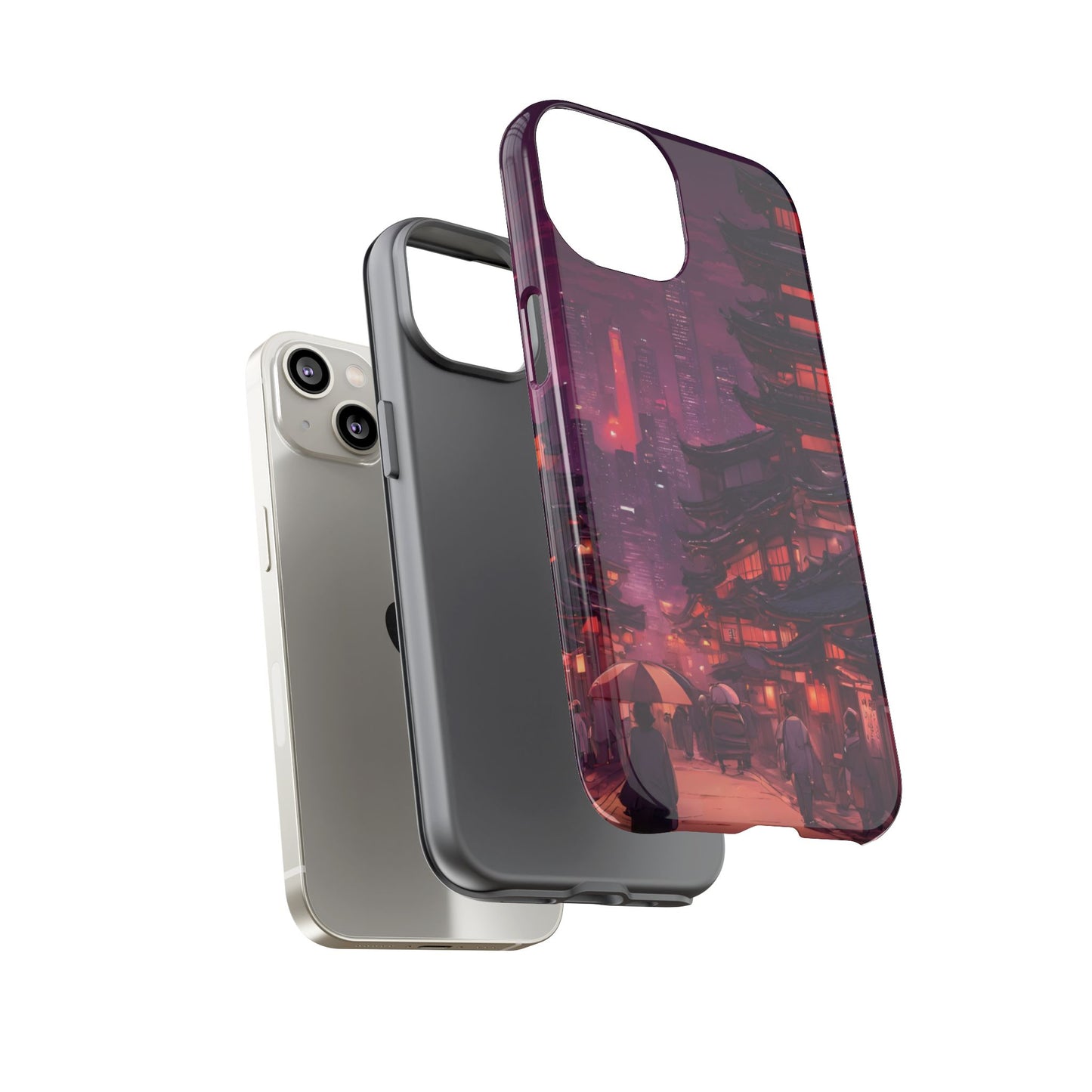 Traditional Japanese Village Countryside-Dual Layer Ultra Tough Phone Case Printify by The Night Shift Automotive Apparel