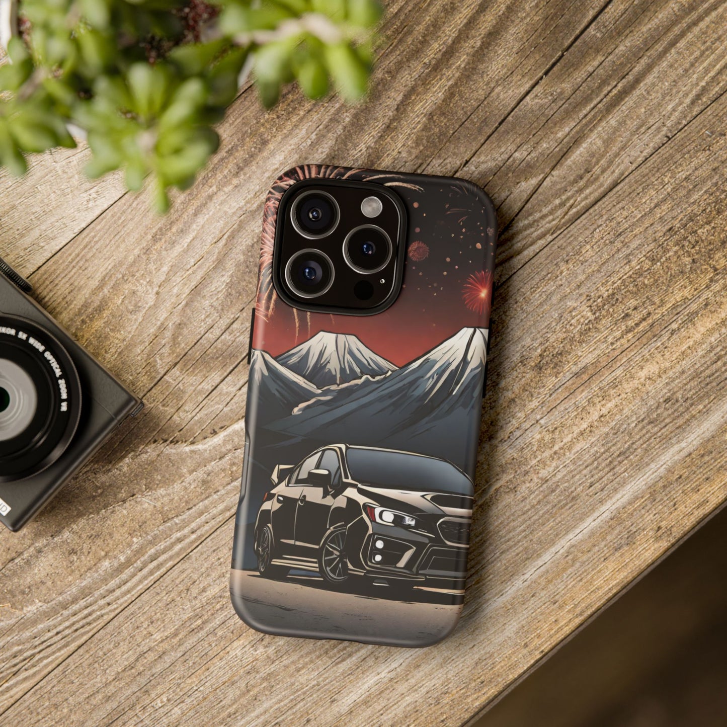 Subaru WRX/STI Fireworks-Dual Layer Ultra Tough Phone Case iPhone 16 Pro Matte Printify by The Night Shift Automotive Apparel