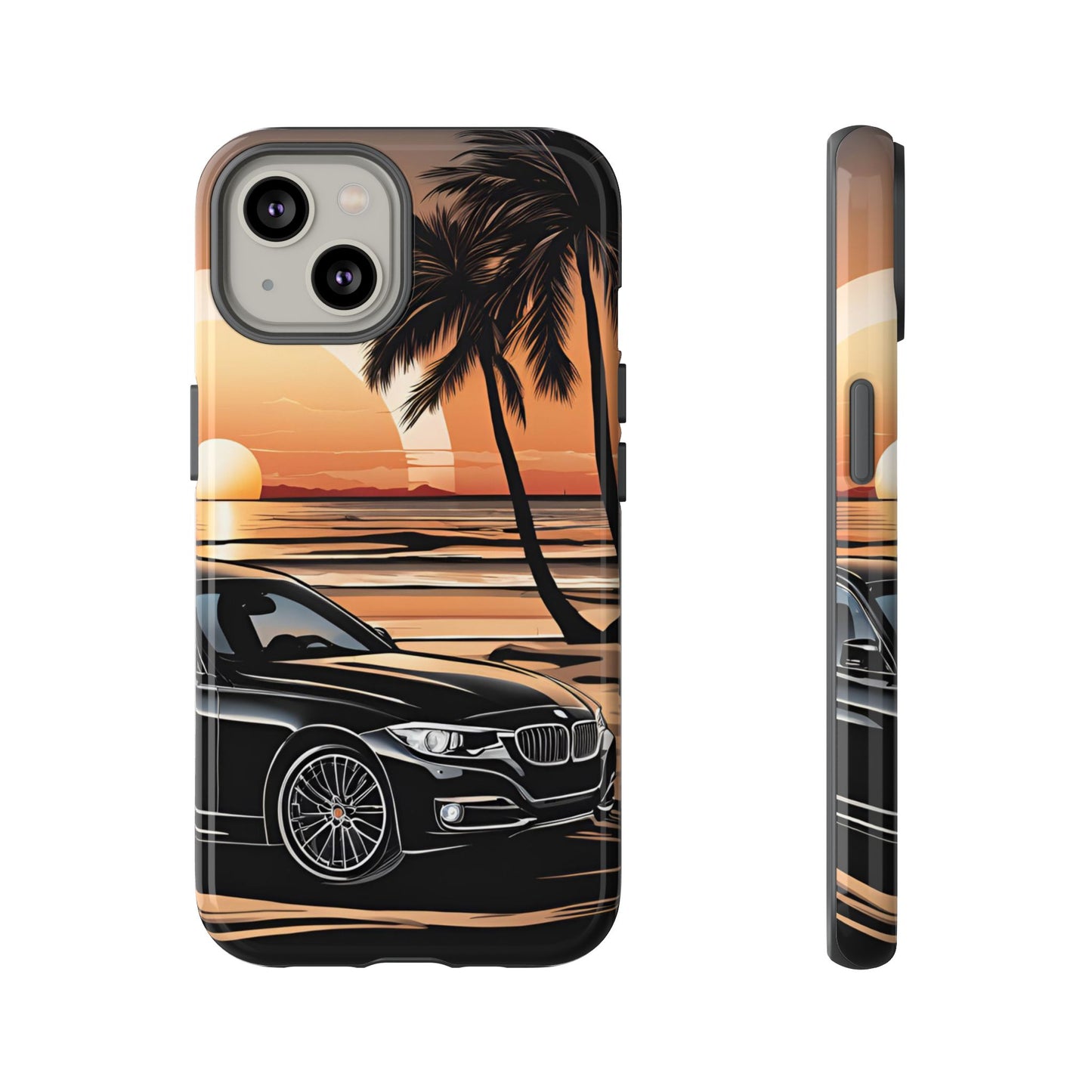 BMW Sunset On The Beach-Dual Layer Ultra Tough Phone Case Printify by The Night Shift Automotive Apparel