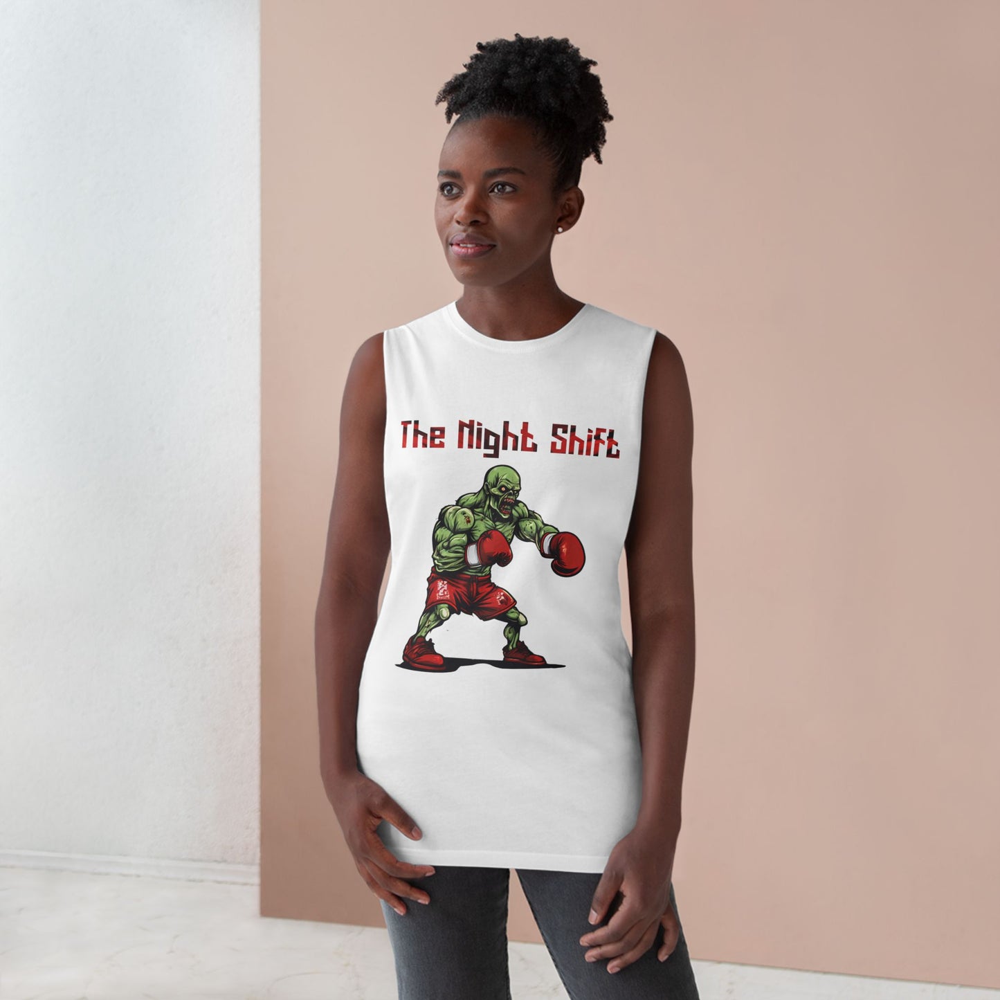 Zombie Heavy Weight Boxing Champion - Premium Unisex Barnard Tank Top Printify by The Night Shift Automotive Apparel