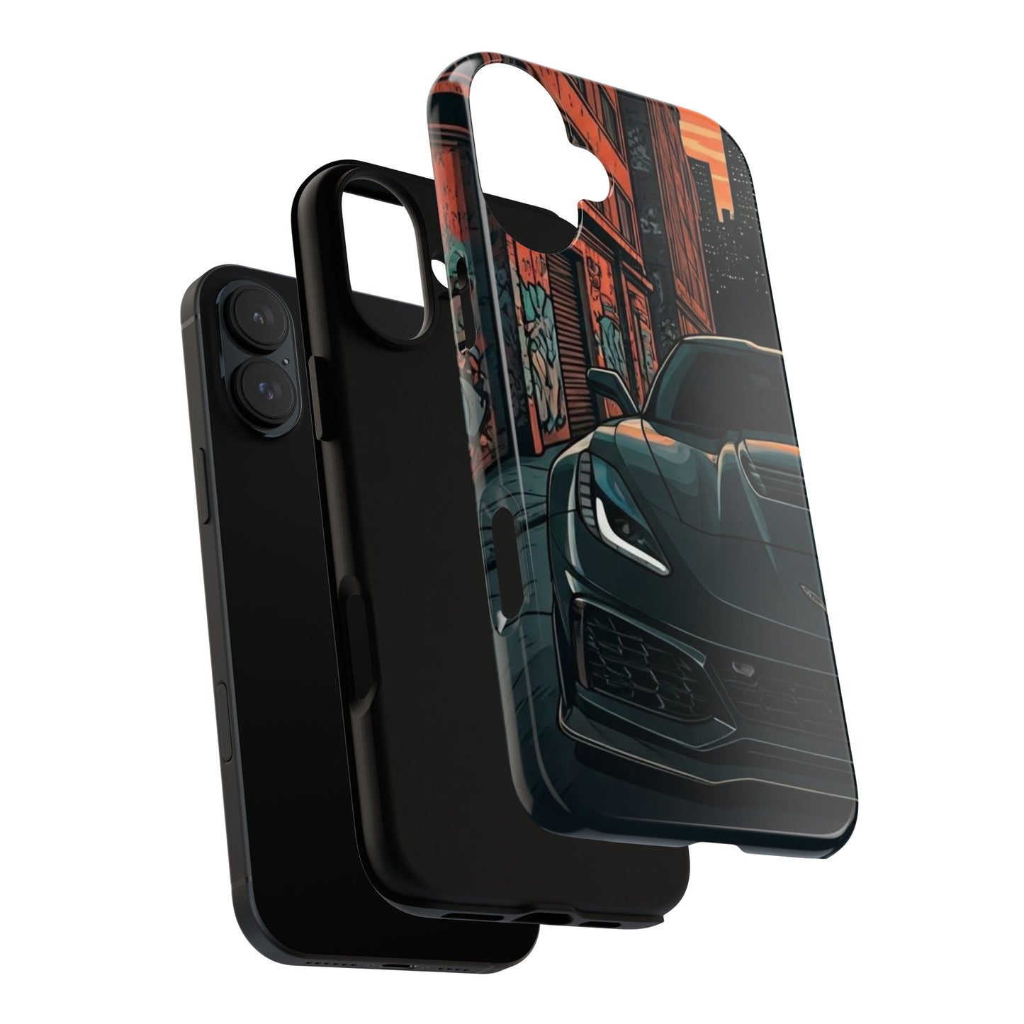 Chevy Corvette C7 Street Life-Dual Layer Ultra Tough Phone Case Printify by The Night Shift Automotive Apparel