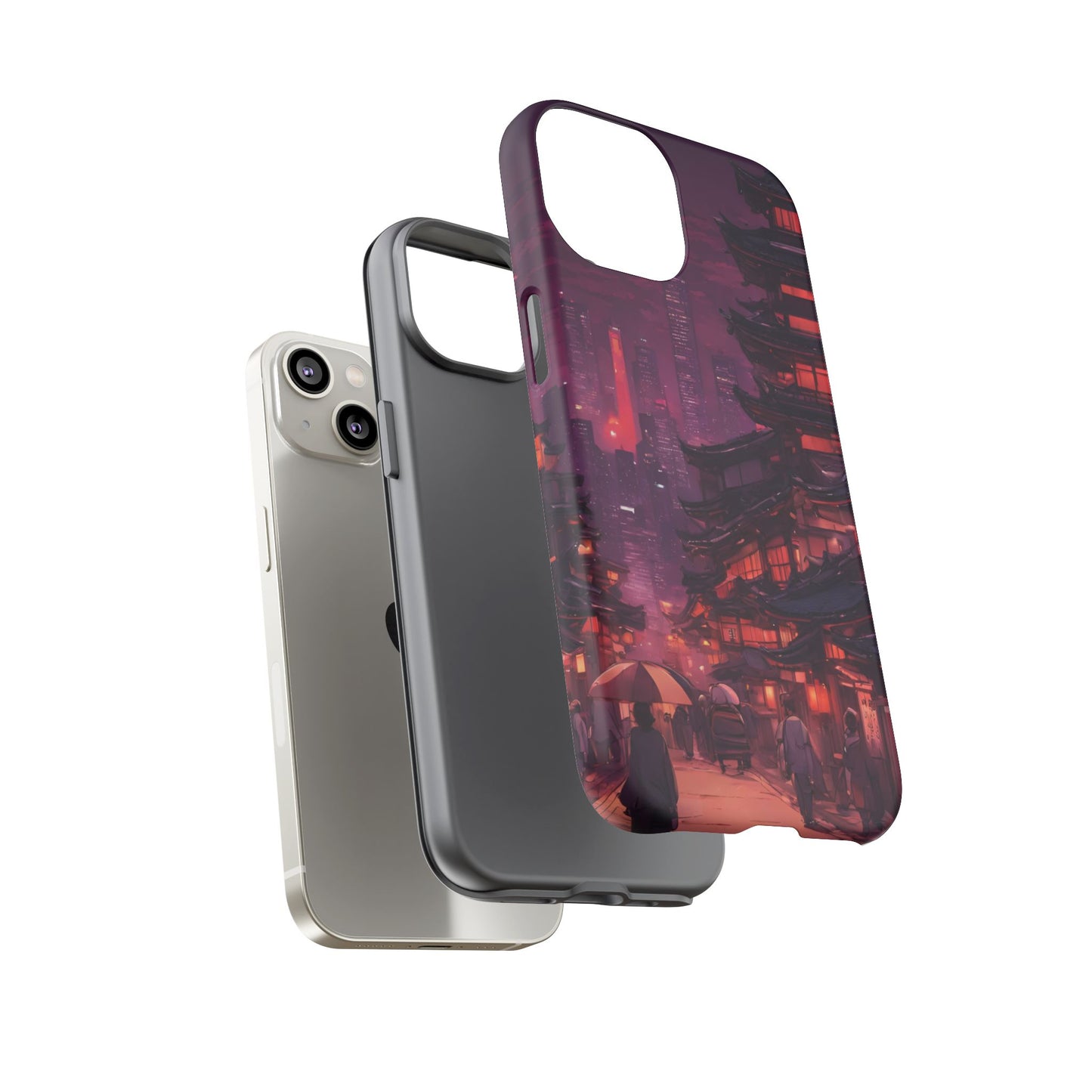 Traditional Japanese Village Countryside-Dual Layer Ultra Tough Phone Case Printify by The Night Shift Automotive Apparel