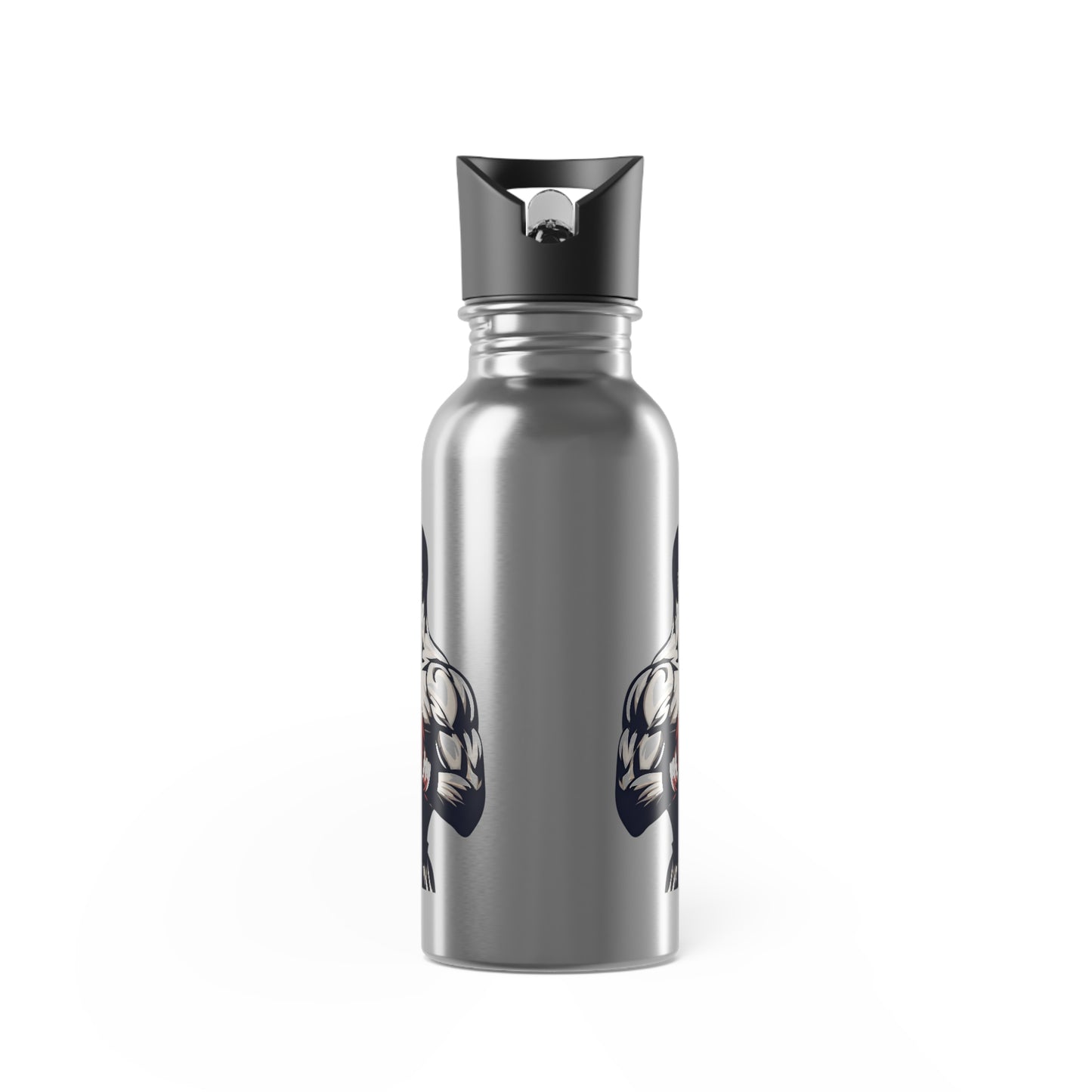 Stainless Steel Water Bottle With Straw, 20oz Printify by The Night Shift Automotive Apparel