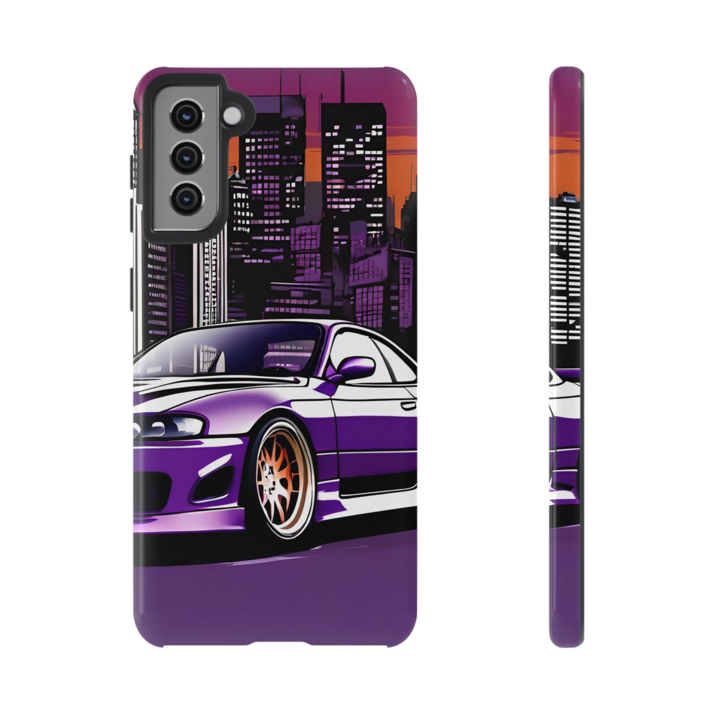 Nissan 240sx S15-Dual Layer Ultra Tough Phone Case Samsung Galaxy S21 Plus Glossy Printify by The Night Shift Automotive Apparel
