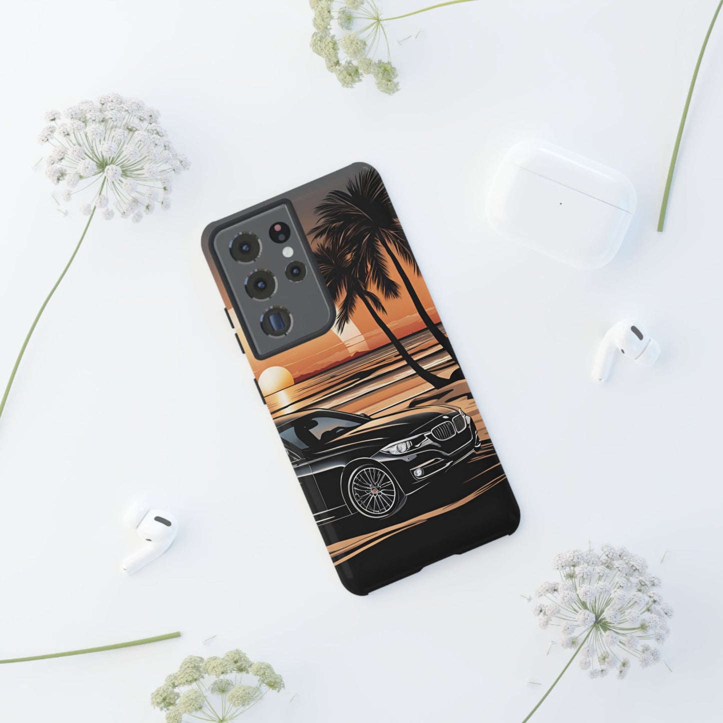 BMW Sunset On The Beach-Dual Layer Ultra Tough Phone Case Printify by The Night Shift Automotive Apparel