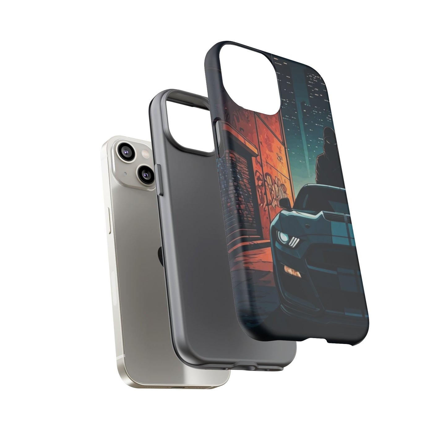 Ford Mustang Shelby GT350 Street Life-Dual Layer Ultra Tough Phone Case Printify by The Night Shift Automotive Apparel