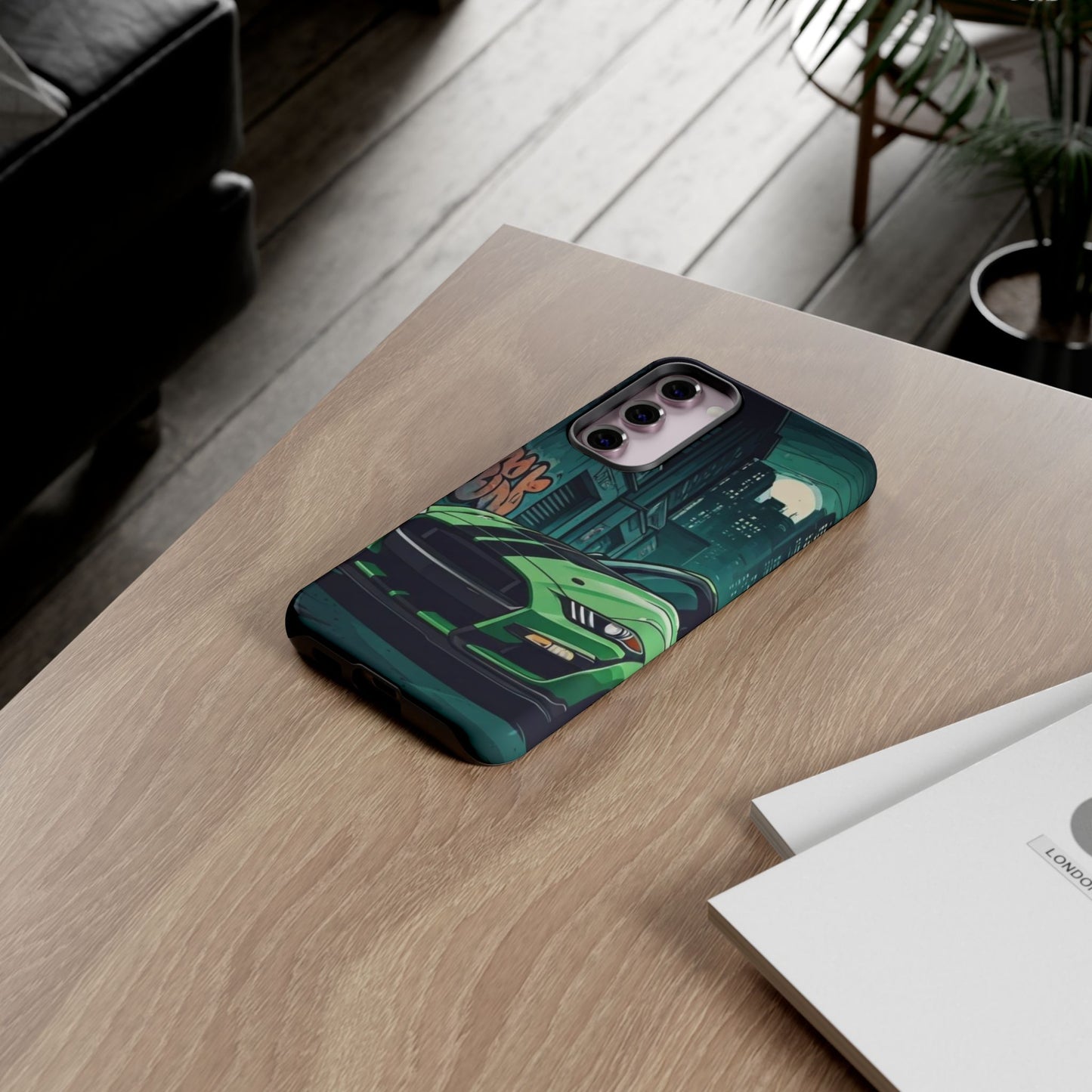 Ford Mustang Shelby GT500 Street Life-Dual Layer Ultra Tough Phone Case Samsung Galaxy S23 Plus Glossy Printify by The Night Shift Automotive Apparel