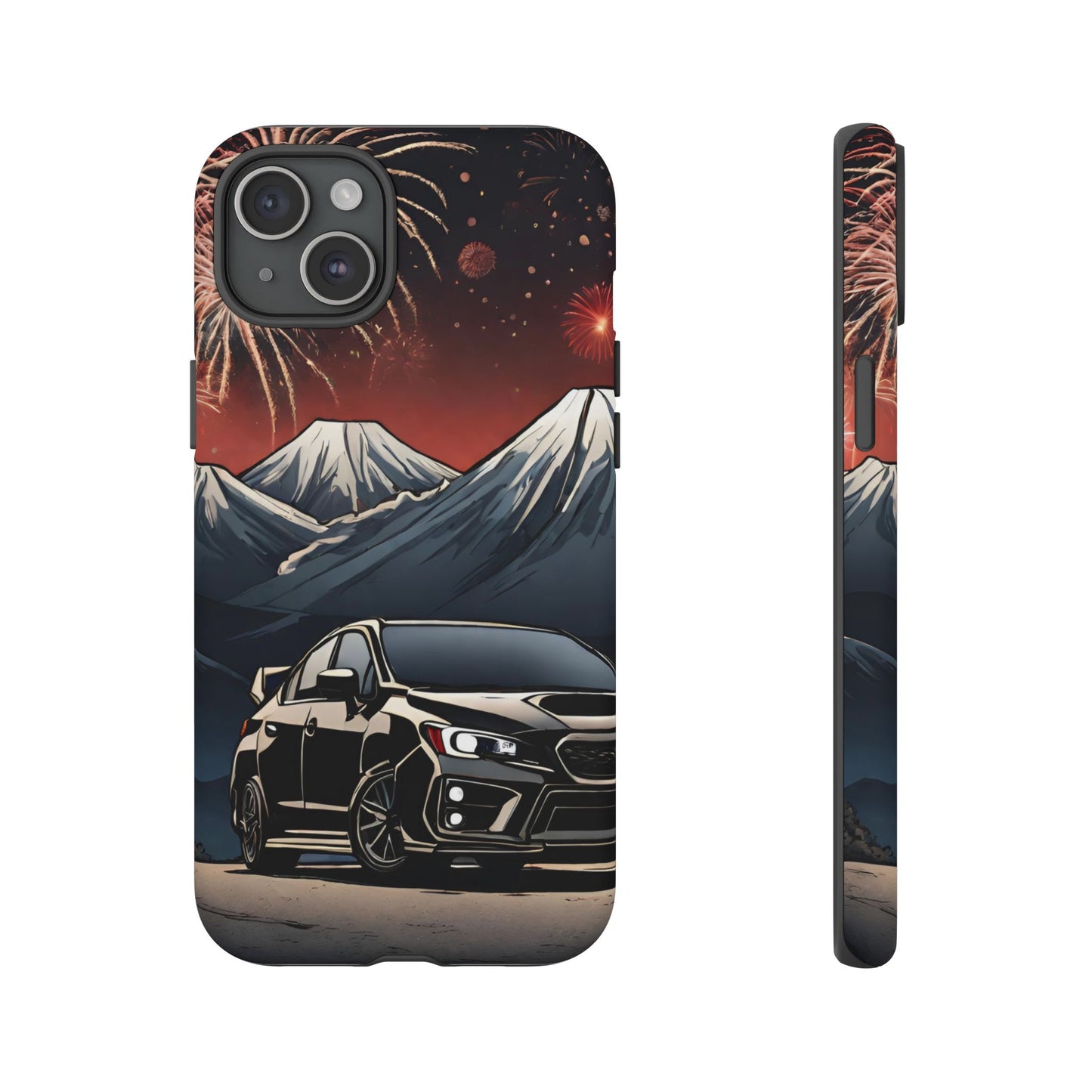 Subaru WRX/STI Fireworks-Dual Layer Ultra Tough Phone Case Printify by The Night Shift Automotive Apparel